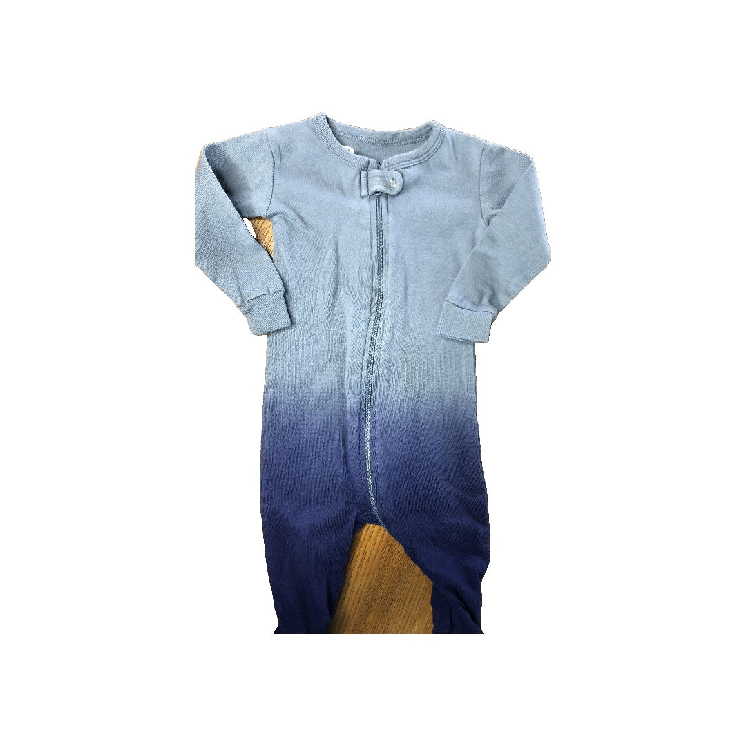 Leveret Unisex Light Blue | Navy Blue Pajamas Size: 3-6 months Light Blue | Navy Blue