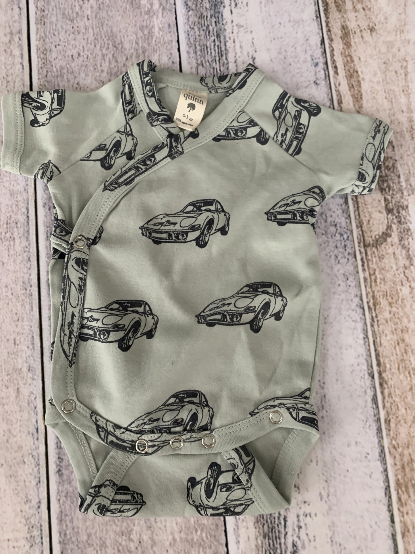 Kate Quinn Boys Light Blue | Navy Blue Onesie Size: 0-3 months Light Blue | Navy Blue