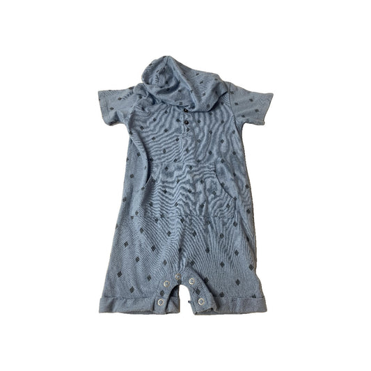 Art Class Boys Light Blue | Pattern | Navy Blue Romper Size: 18 months Light Blue | Pattern | Navy Blue