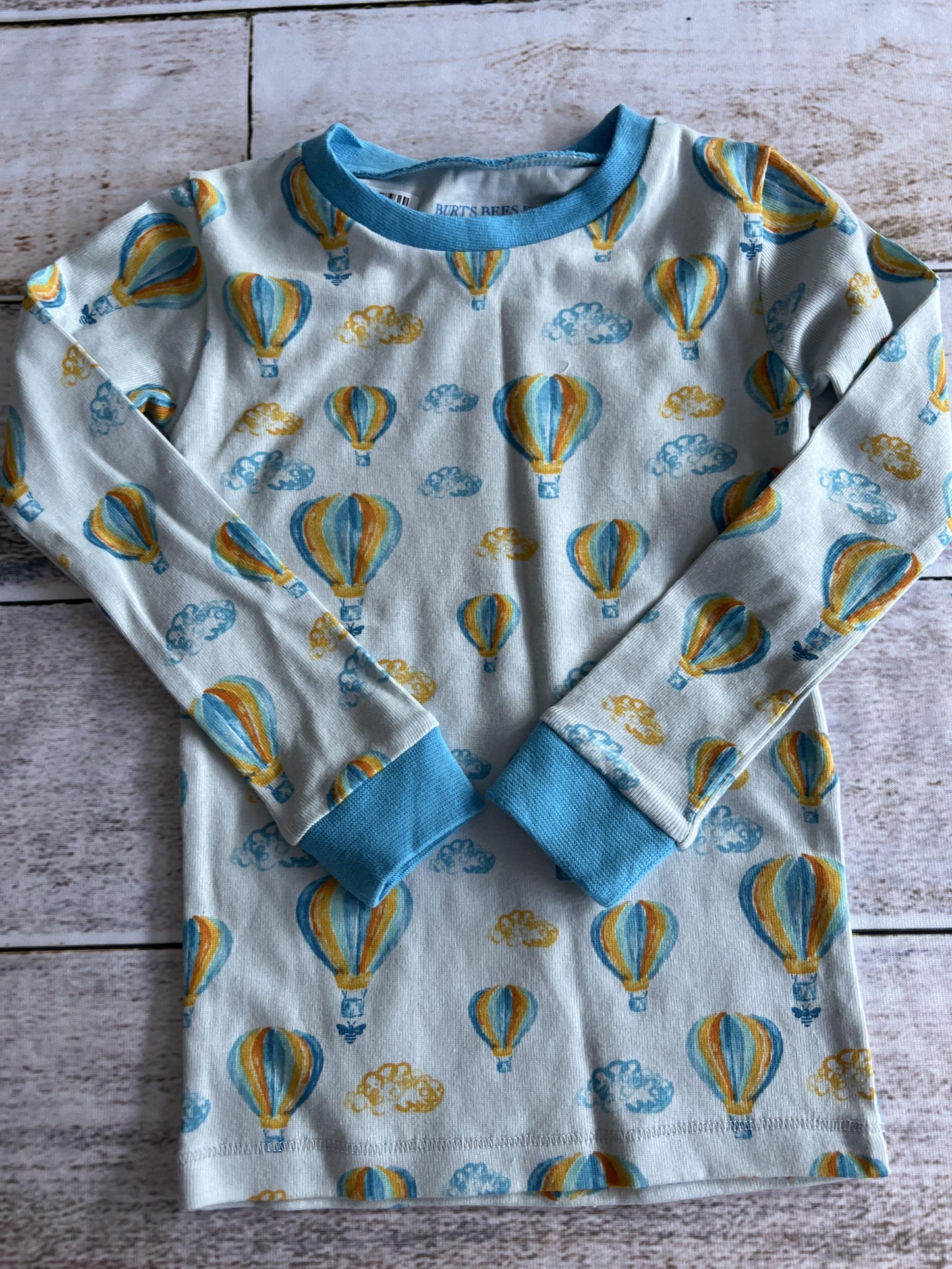 Burt's Bees Boys Light Blue | Pattern Pajamas Size: 2T Light Blue | Pattern