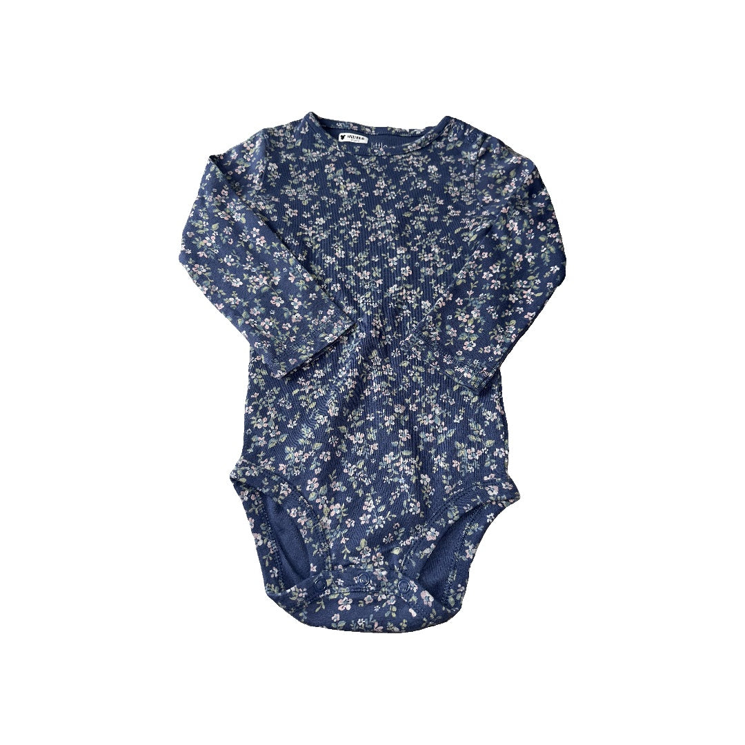 Little Planet Girls Light Blue | Pink floral Onesie Size: 24 months Light Blue | Pink floral