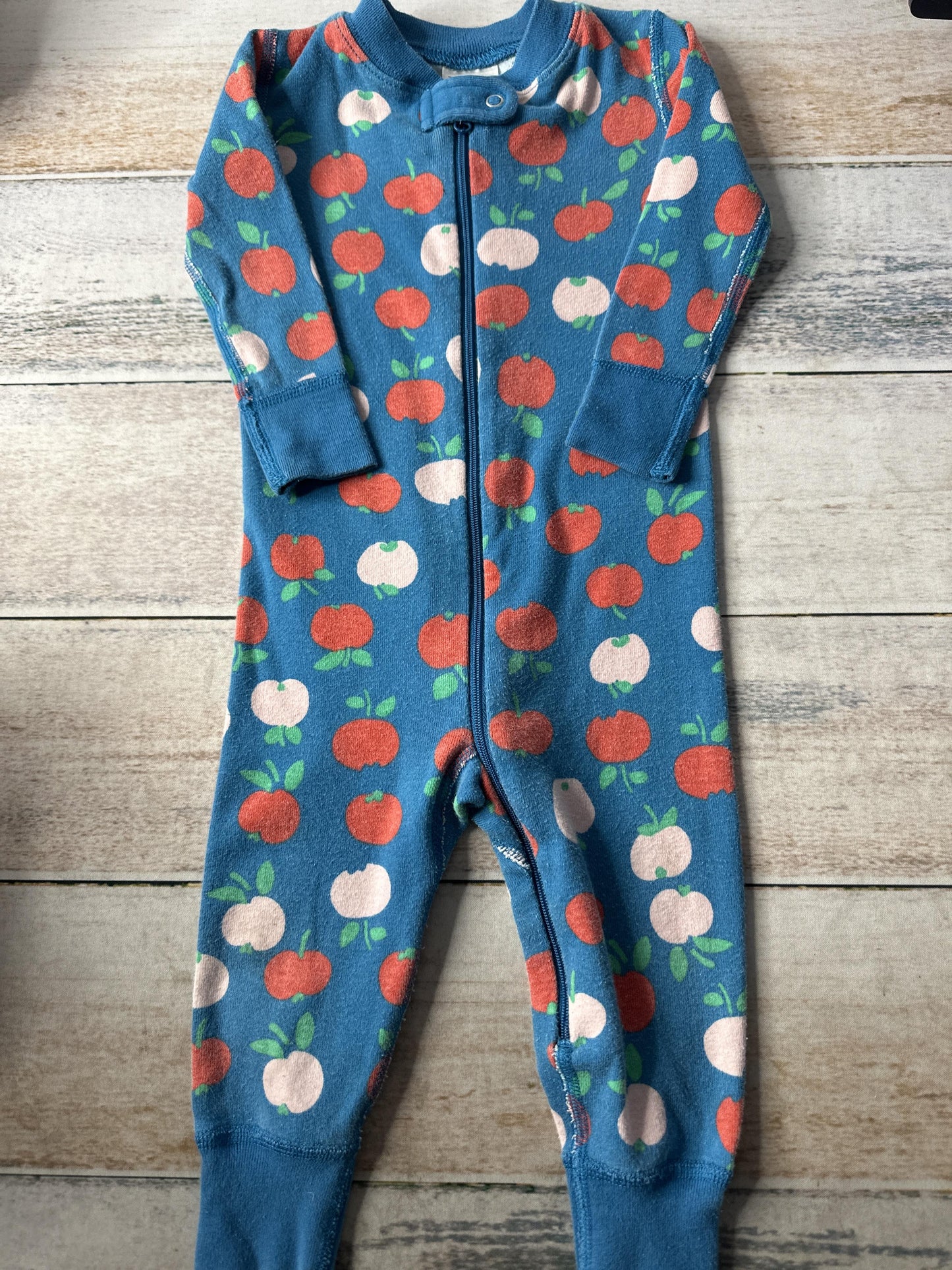 Hanna Andersson Unisex Light Blue | Red | pink Long Sleeve Outfit Size: 12-18 months Light Blue | Red | pink