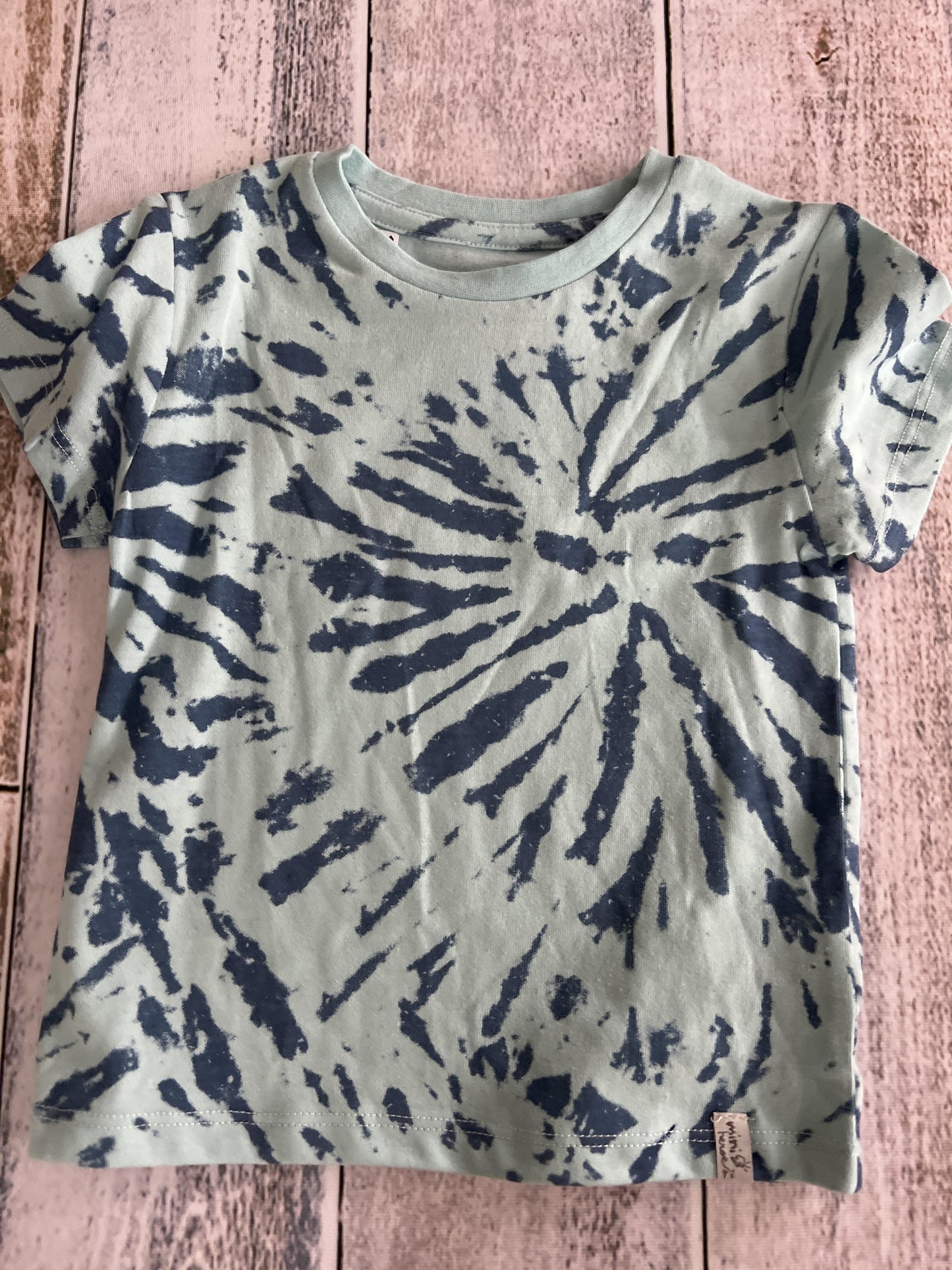 Mini Heroes Boys Light Blue | Tie Dye T-Shirt Size: 2T Light Blue | Tie Dye