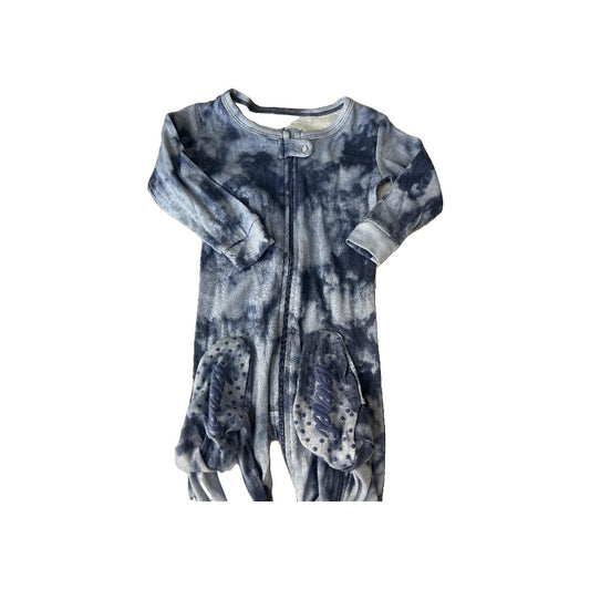 Leveret Boys Light Blue | Tie Dye Pajamas Size: 6-12 months Light Blue | Tie Dye