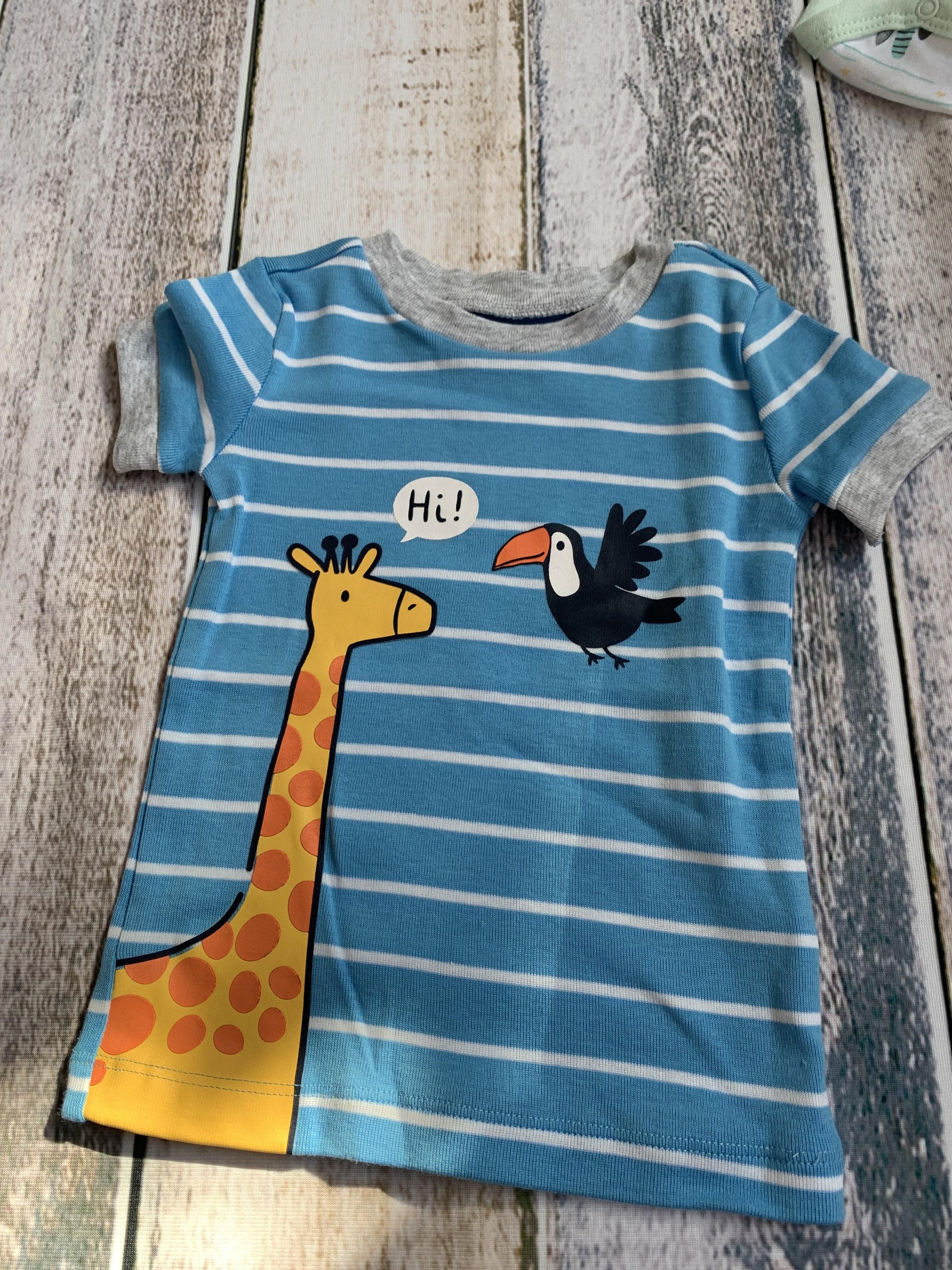 Little Me Boys Light Blue | White | Stripe Pajamas Size: 12M Light Blue | White | Stripe
