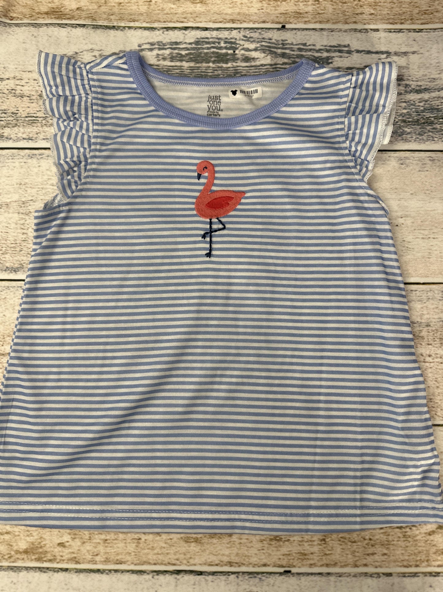 Carters Girls Light Blue | White | Striped Pajamas Size: 5T Light Blue | White | Striped