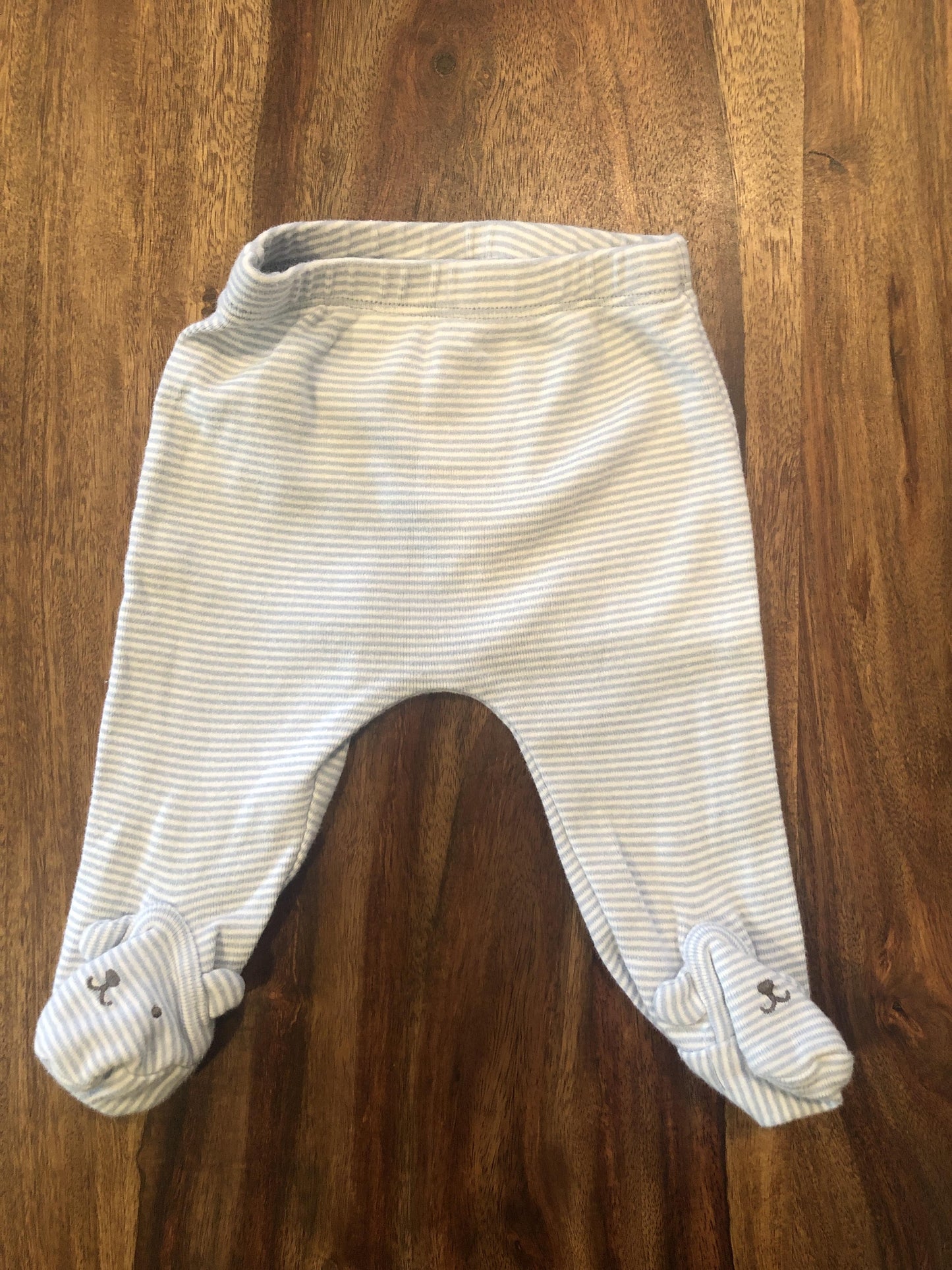 Carters Unisex Light Blue | White | Striped Pants Size: Newborn Light Blue | White | Striped