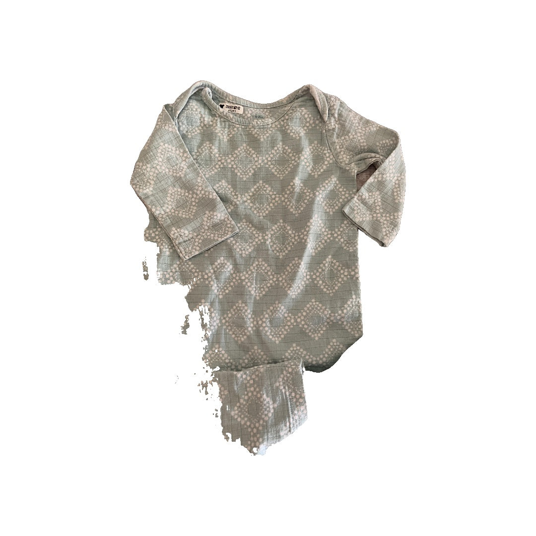 Aden + Anais Unisex Light Blue | White Long Sleeve Outfit Size: 3-6 months Light Blue | White