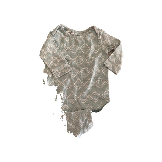 Aden + Anais Unisex Light Blue | White Long Sleeve Outfit Size: 3-6 months Light Blue | White