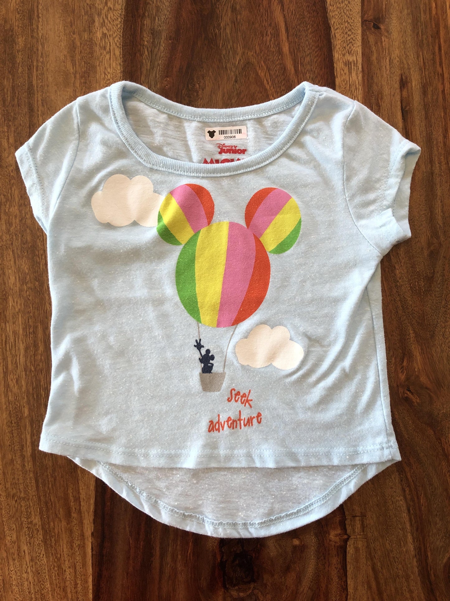 Disney Girls Light Blue | Yellow | light green | pink T-Shirt Size: 2 years Light Blue | Yellow | light green | pink