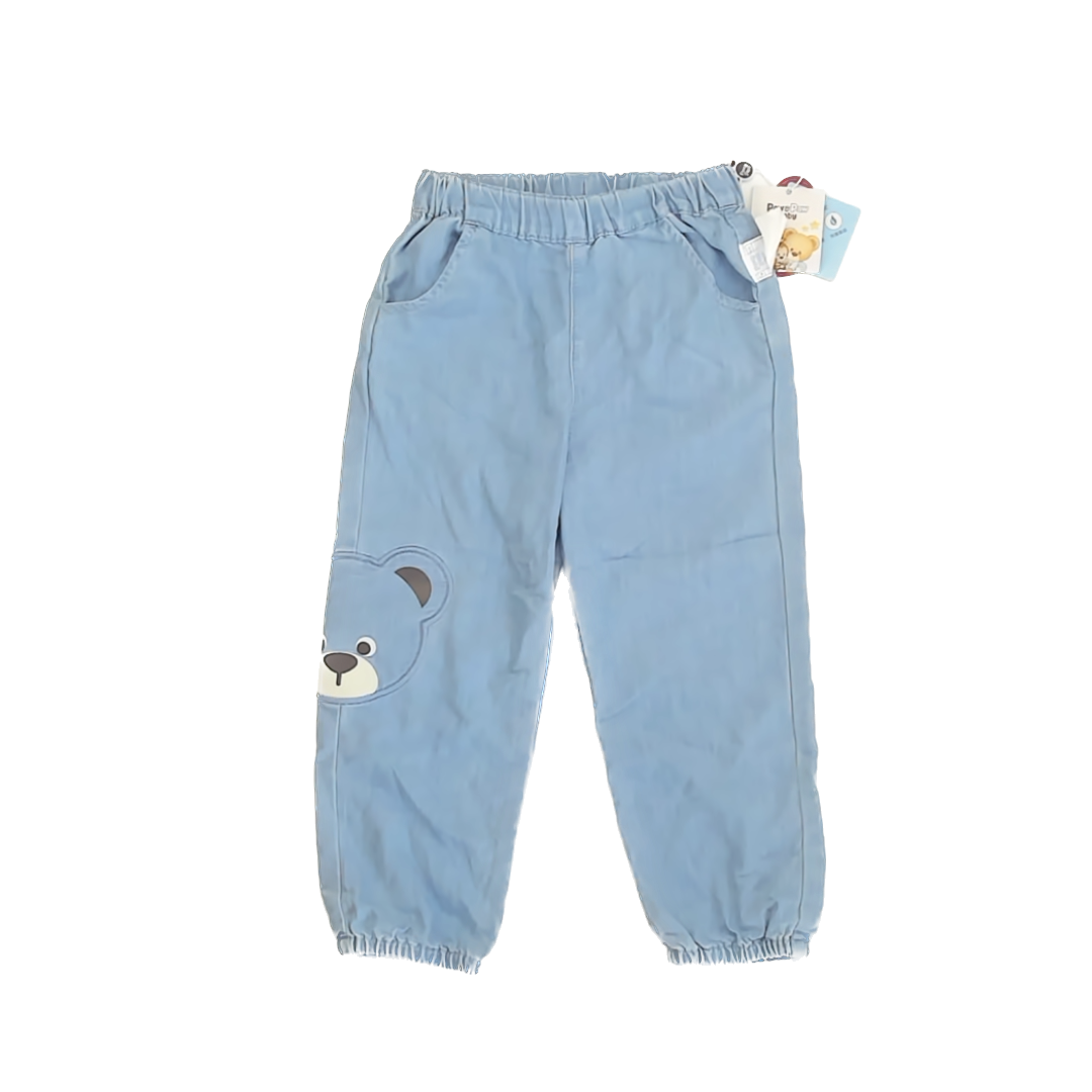 Paw Paw Baby Unisex Light Blue Jeans Size: 5T Light Blue