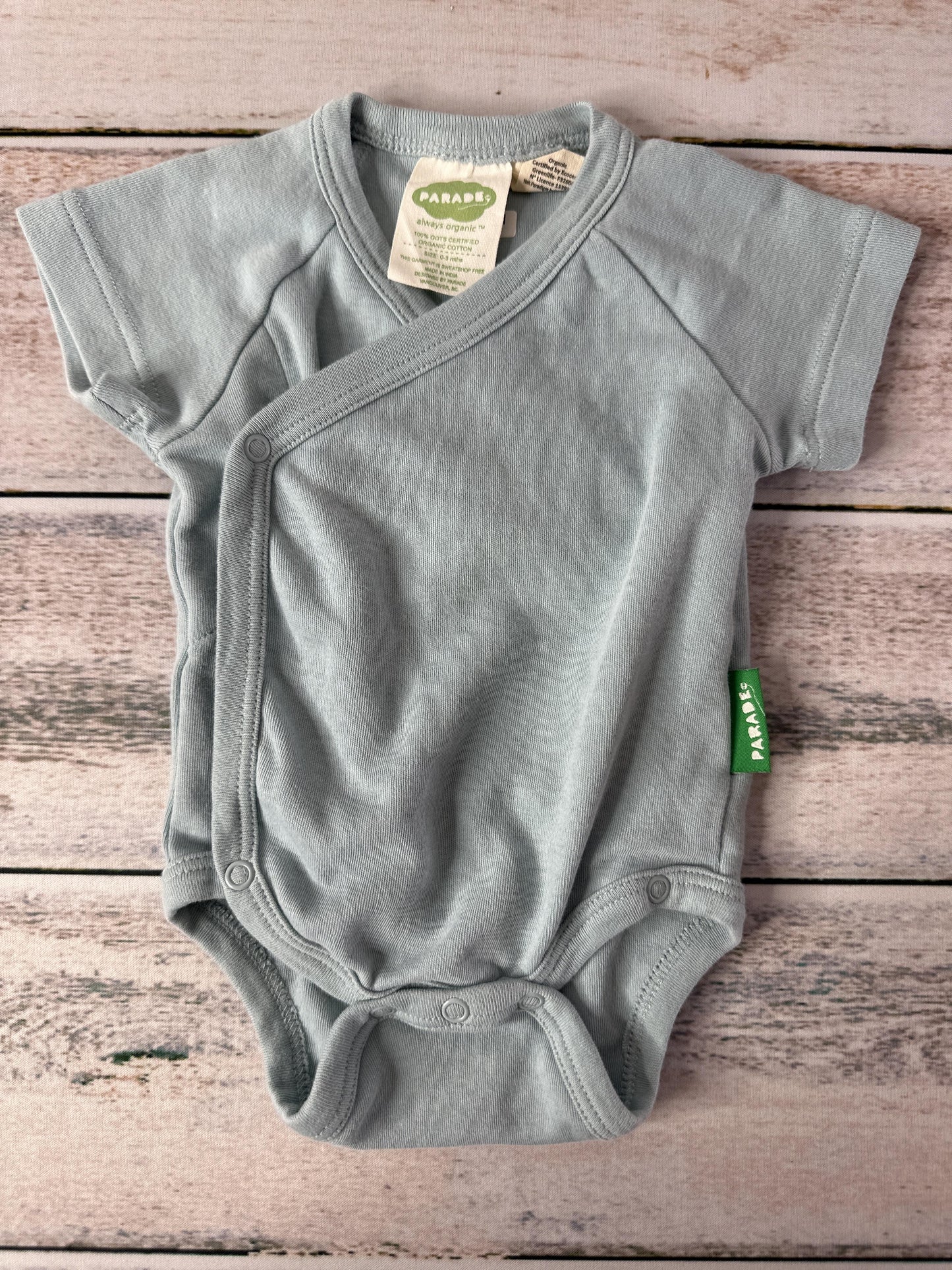 Parade Boys Light Blue Onesie Size: 0-3 months Light Blue