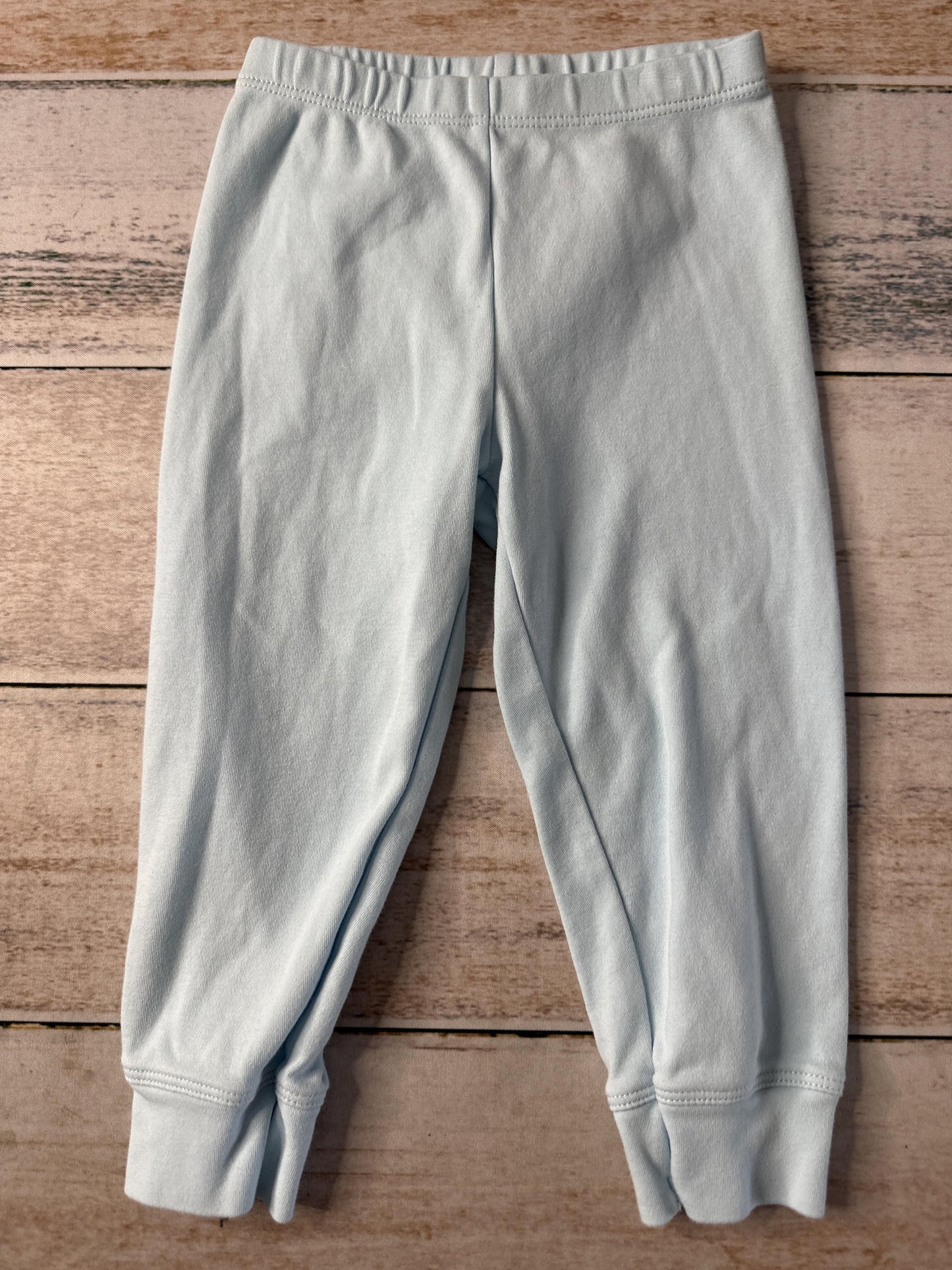 Primary Unisex Light Blue Pants Size: 24 months Light Blue