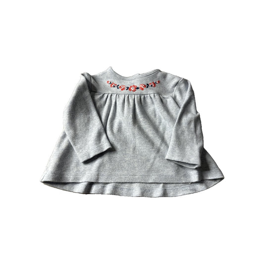 Little Me Girls Light Blue Long Sleeve T-Shirt Size: 6-9 months Light Blue