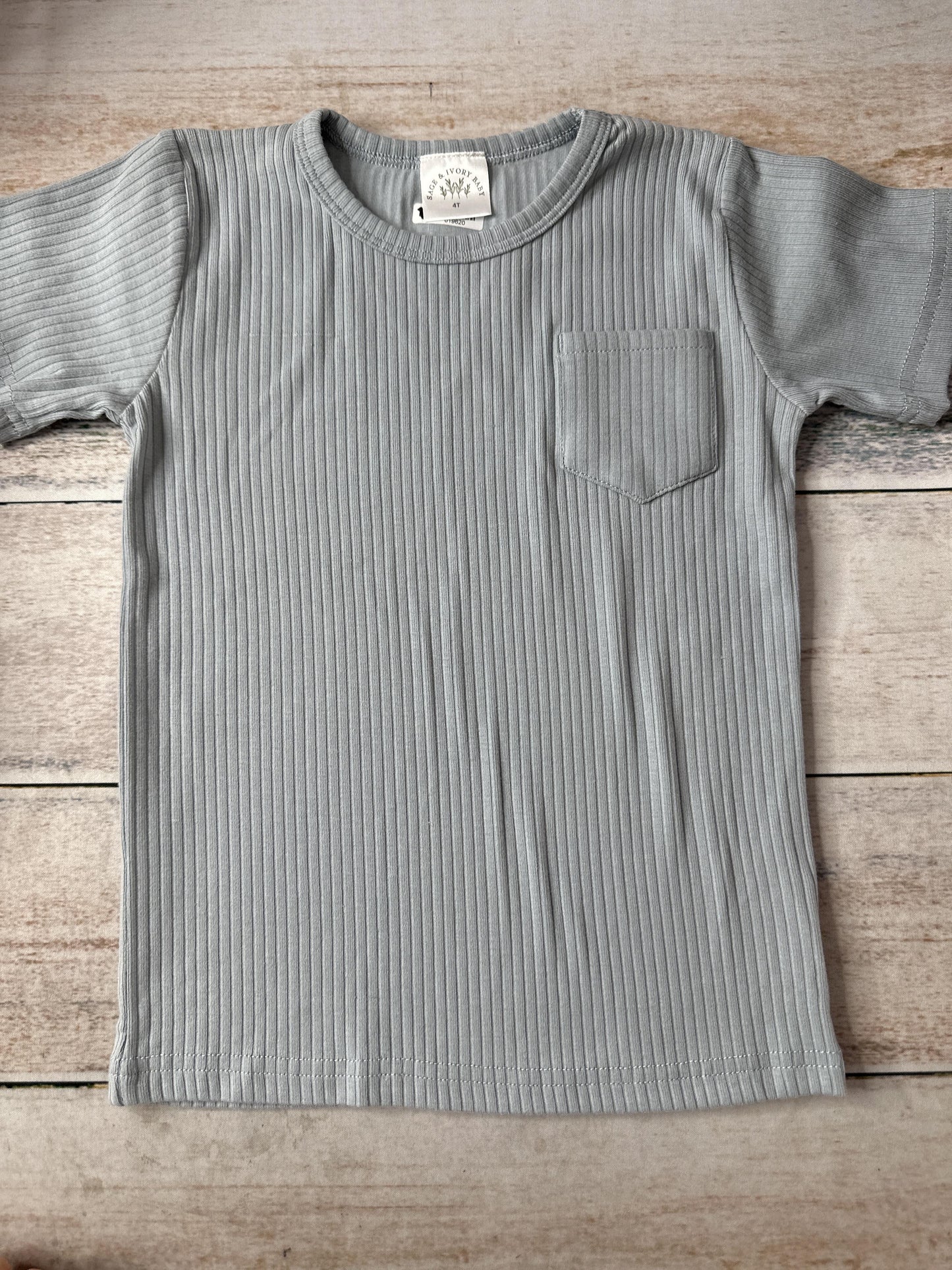 Sage and Ivory Unisex Light Blue T-Shirt Size: 4T Light Blue