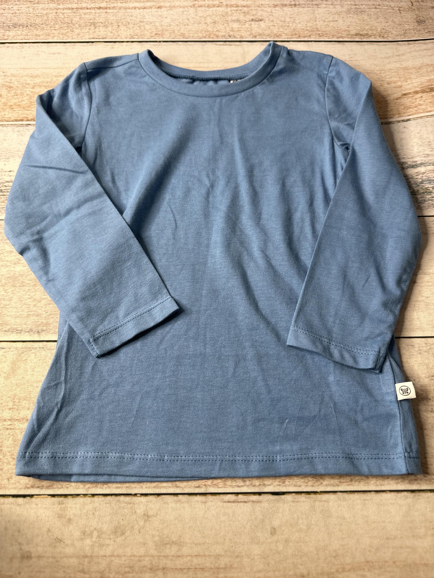Honest Co Boys Light Blue Long Sleeve T-Shirt Size: 3T Light Blue
