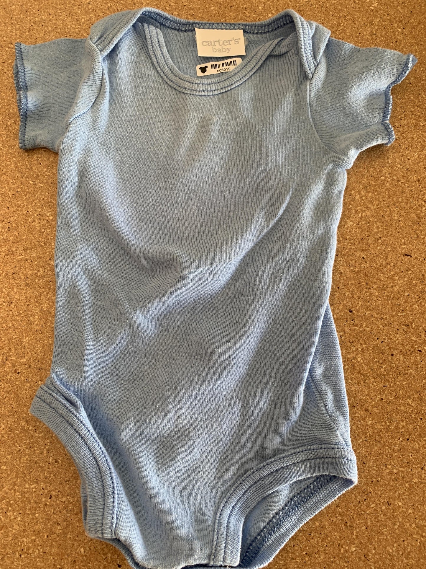 Boys Light Blue Onesie Size: 3-6 months Light Blue