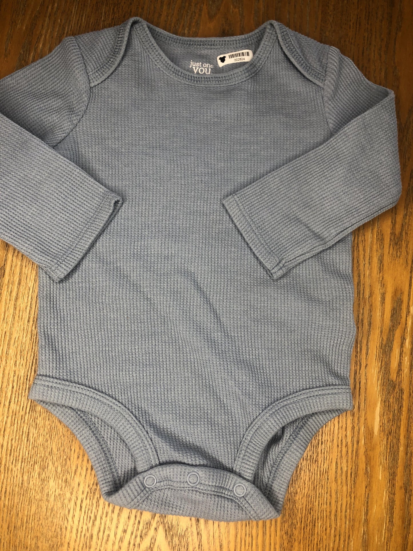 Carters Unisex Light Blue Onesie Size: 9 months Light Blue