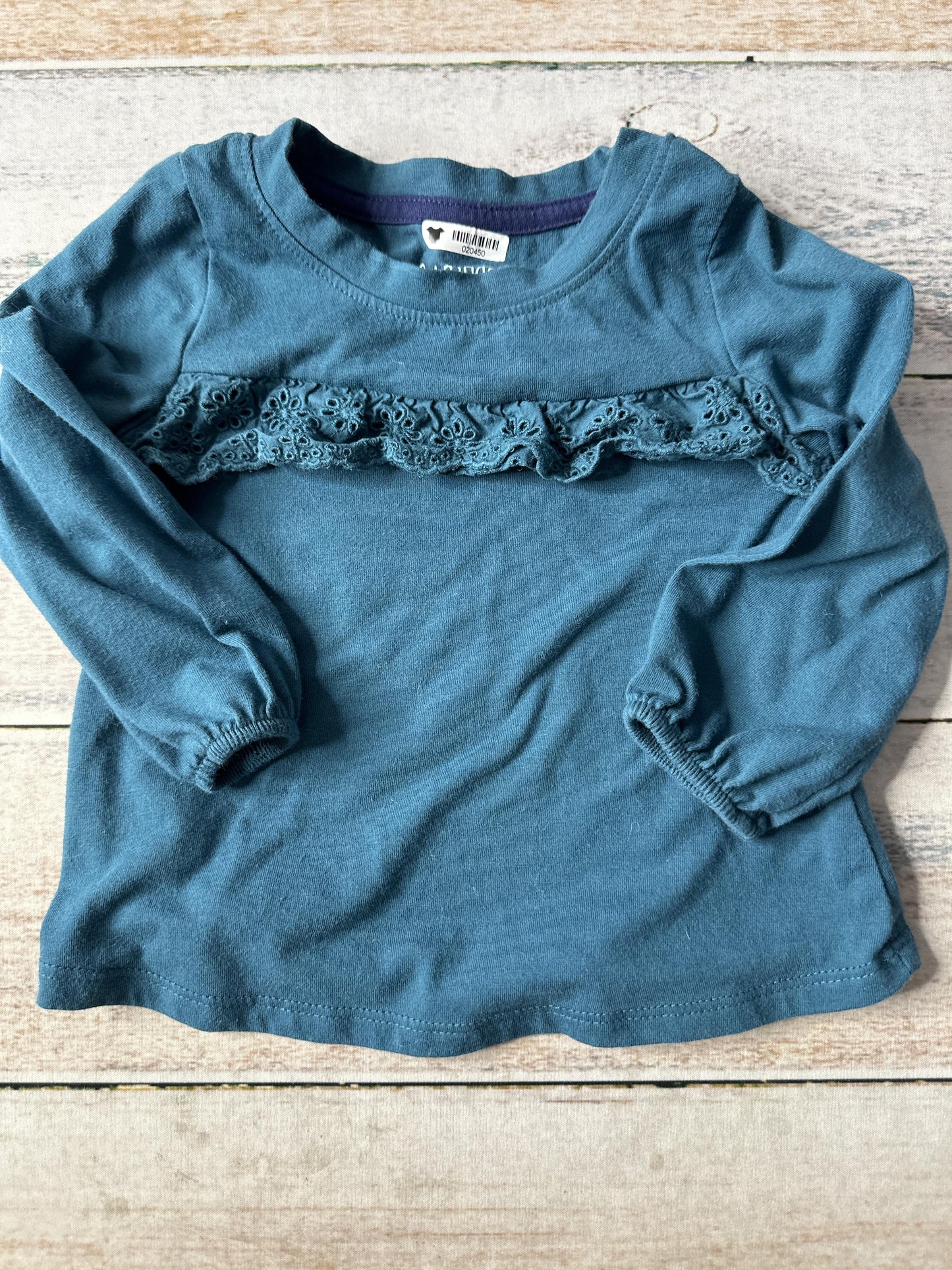 Cat & Jack Unisex Light Blue Long Sleeve T-Shirt Size: 12 months Light Blue