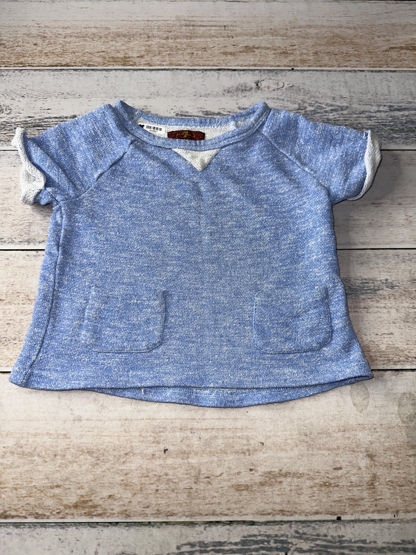 7 For All Mankind Girls Light Blue T-Shirt Size: 4T Light Blue