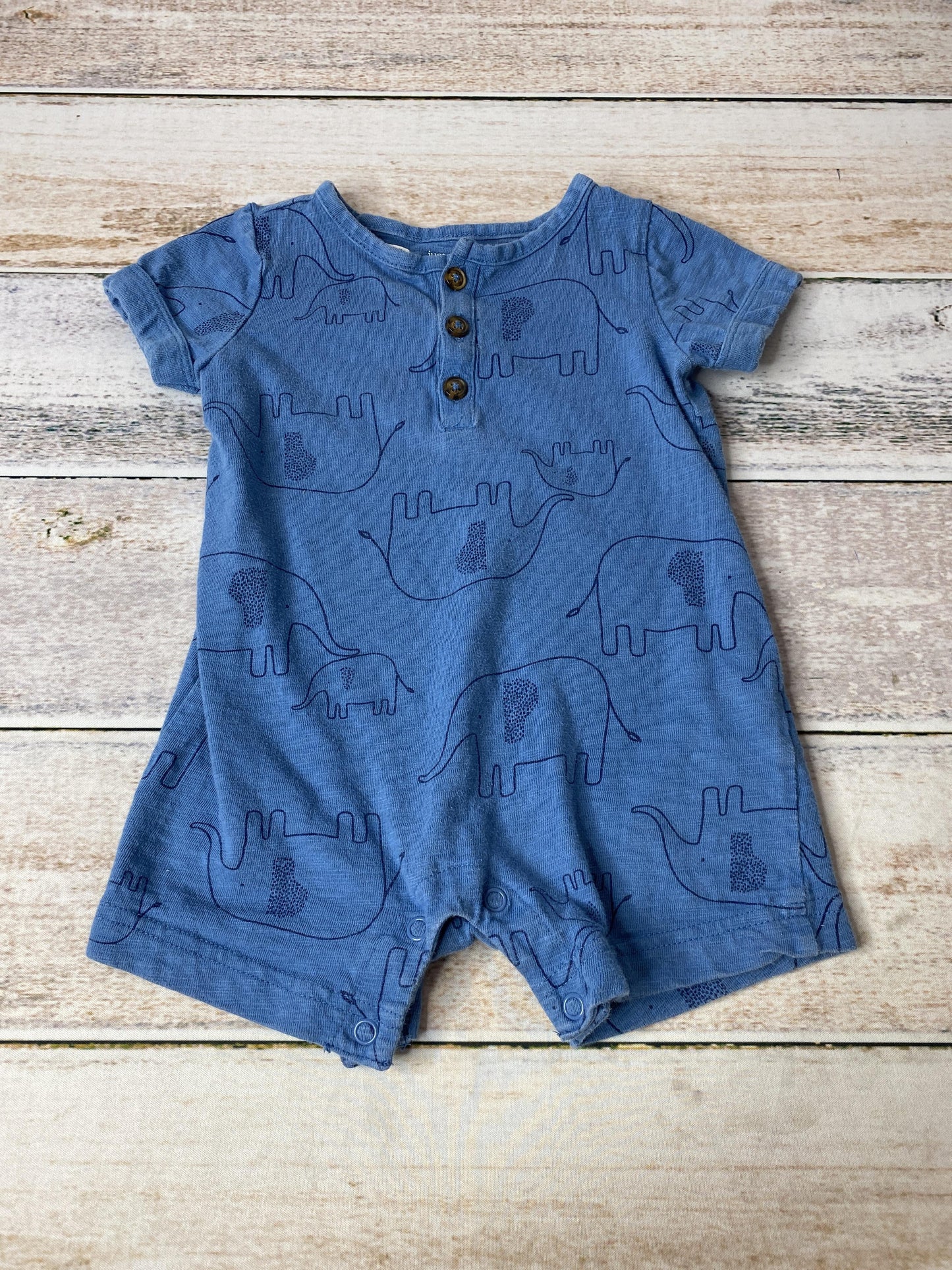 Carters Boys Light Blue Romper Size: 9 months Light Blue