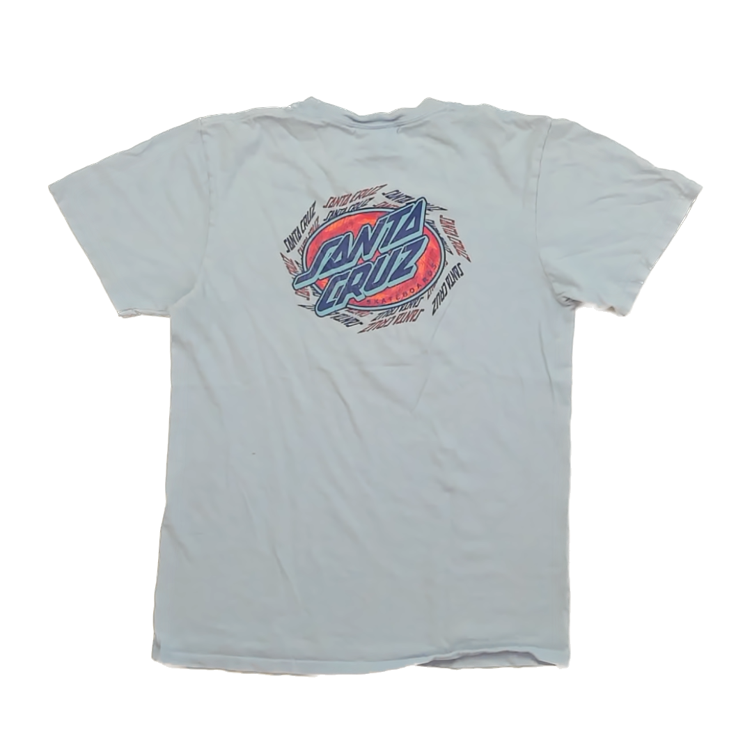 Santa Cruz Boys Light Blue T-Shirt Size: YXL 16-18 Years Light Blue