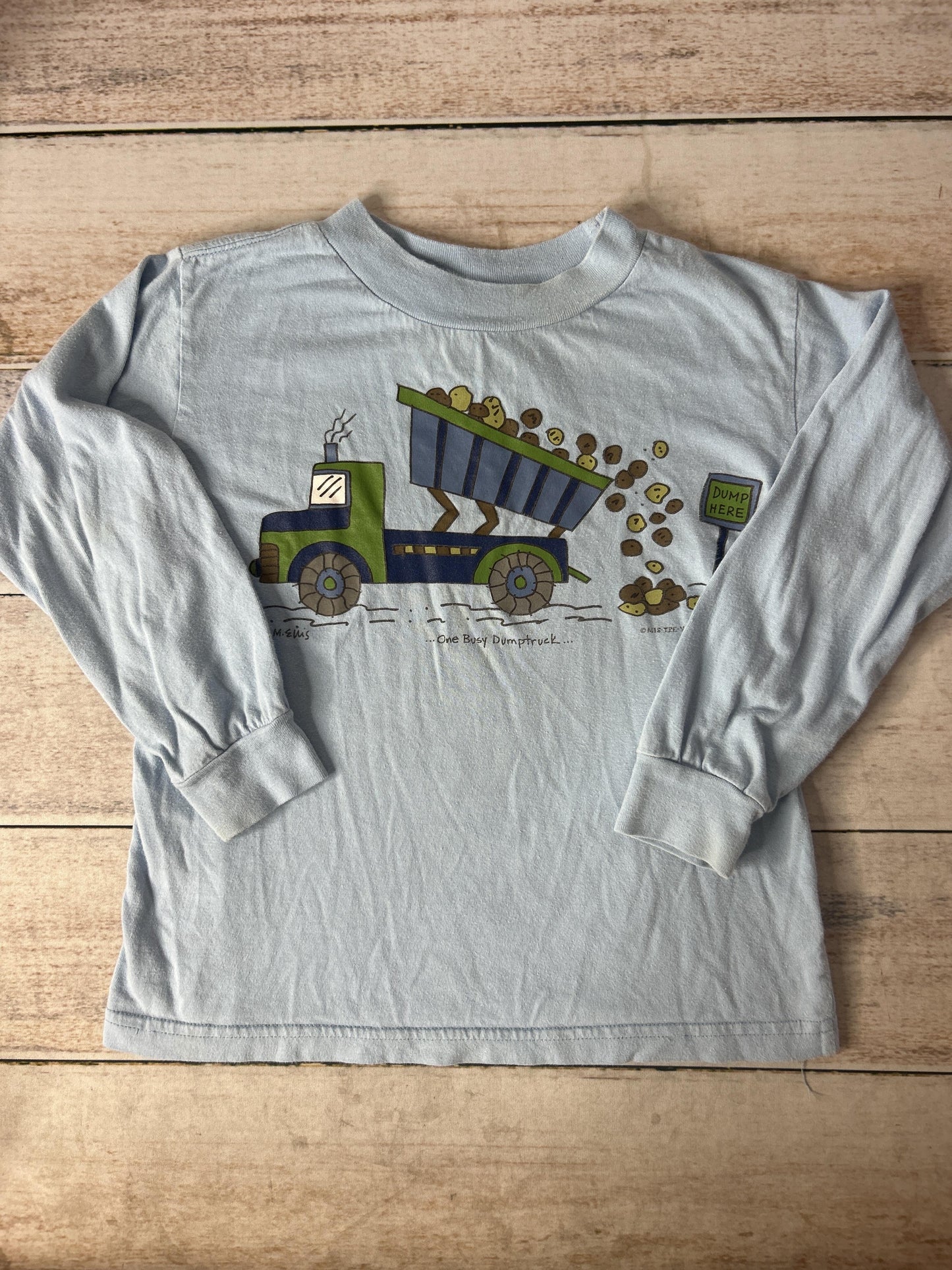 Boys Light Blue Long Sleeve T-Shirt Size: 4T Light Blue