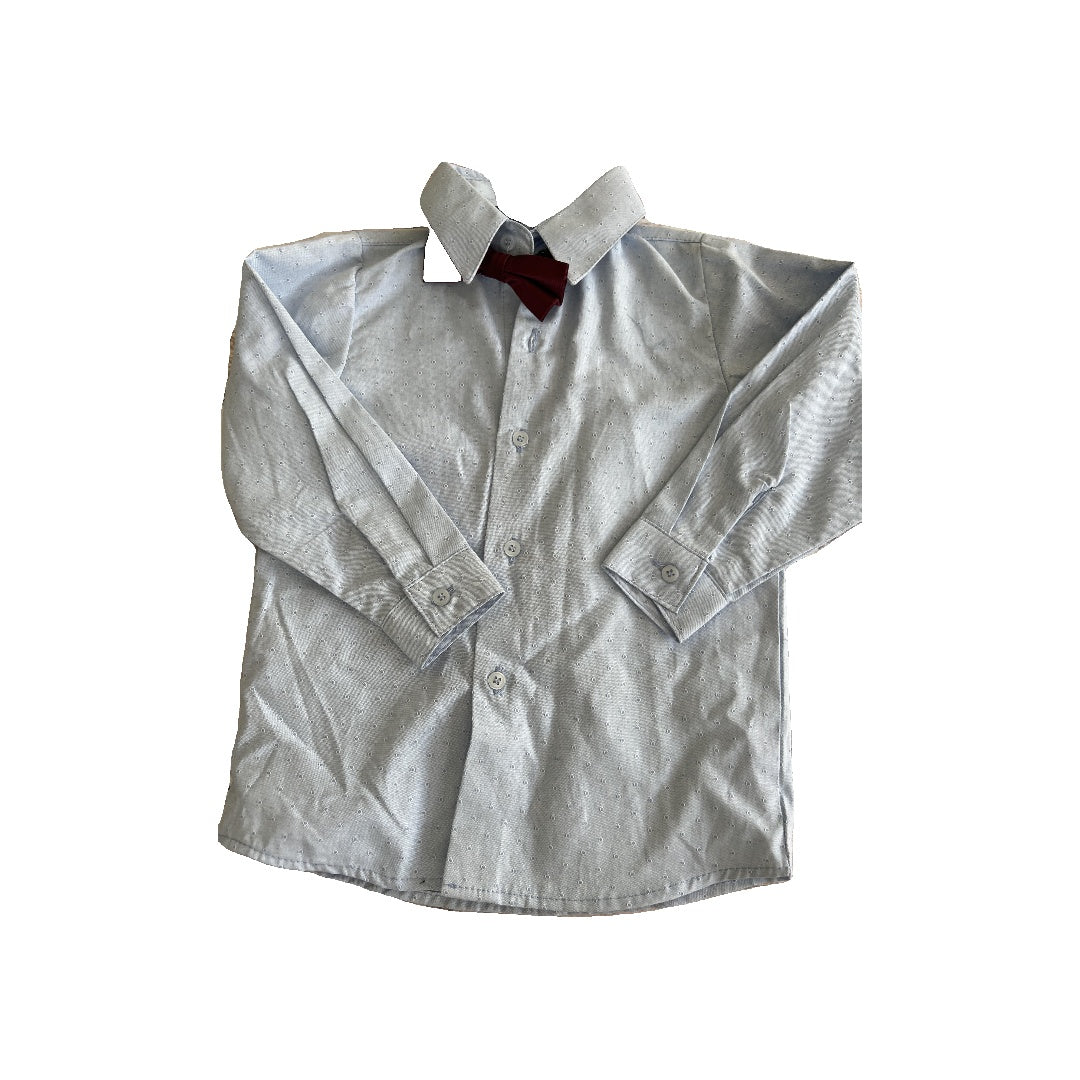 Andrew Fezza Boys Light Blue Button Down Short Sleeve Size: 2T Light Blue