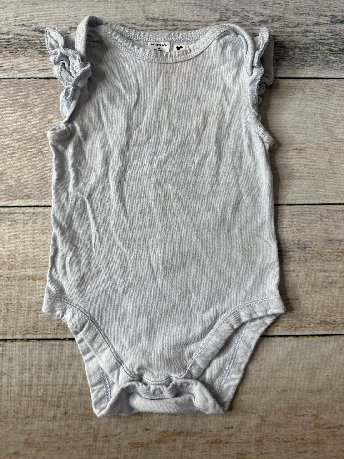 Nordstrom Girls Light Blue Onesie Size: 6 months Light Blue