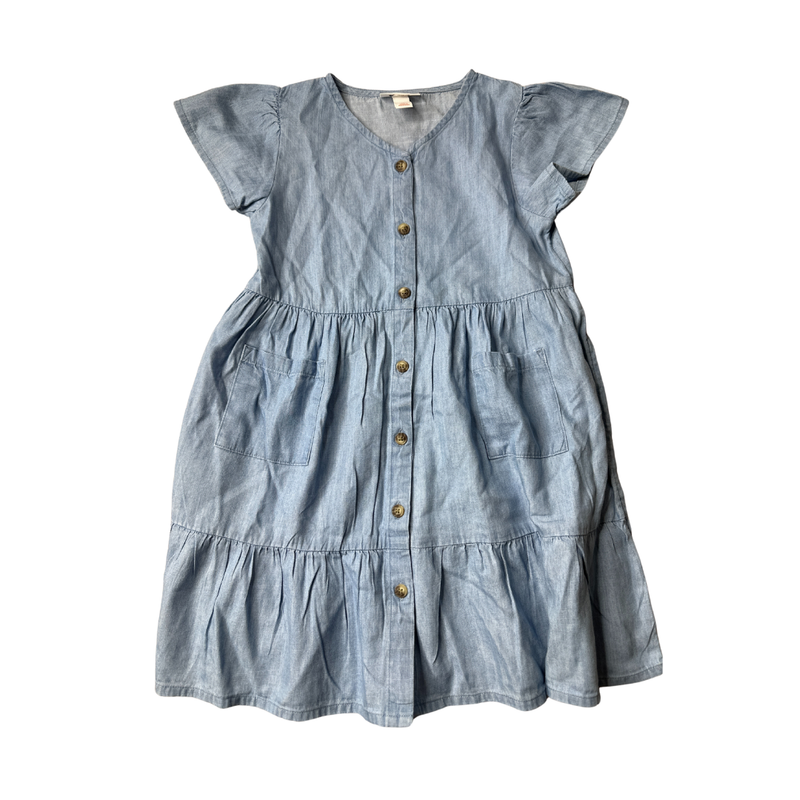 Cat & Jack Girls Light Blue Dress Size: 5T Light Blue