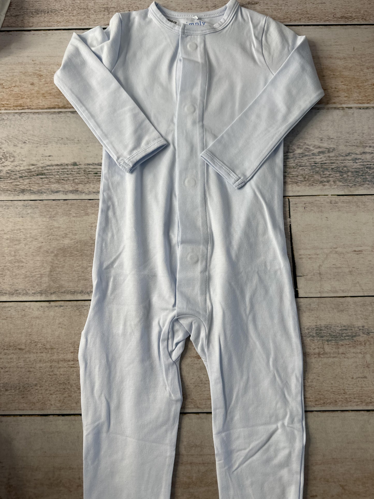 Simply Magnetic Me Unisex Light Blue Pajamas Size: 12-18 months Light Blue