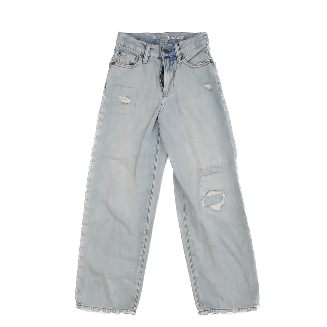 Gap Girls Light Blue Jeans Size: 10 Years slim Light Blue