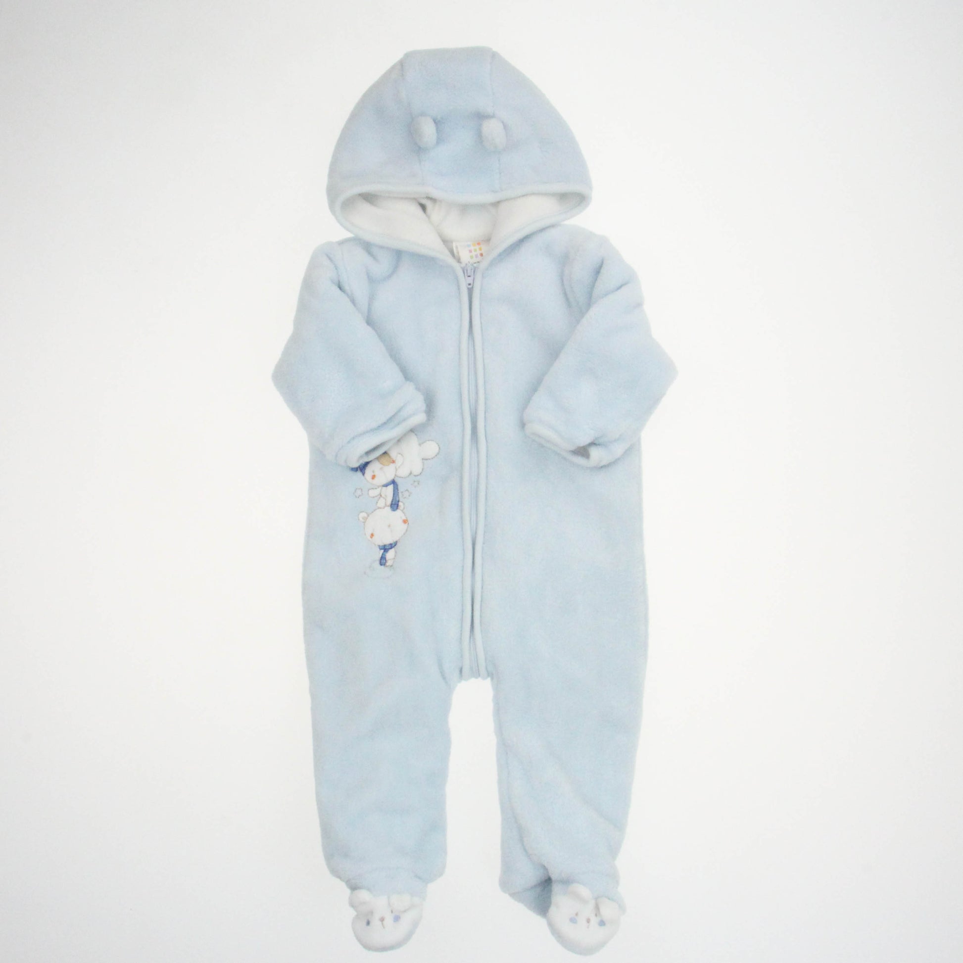Absorba Boys Light Blue Bunting Size: 3-6 Months Light Blue