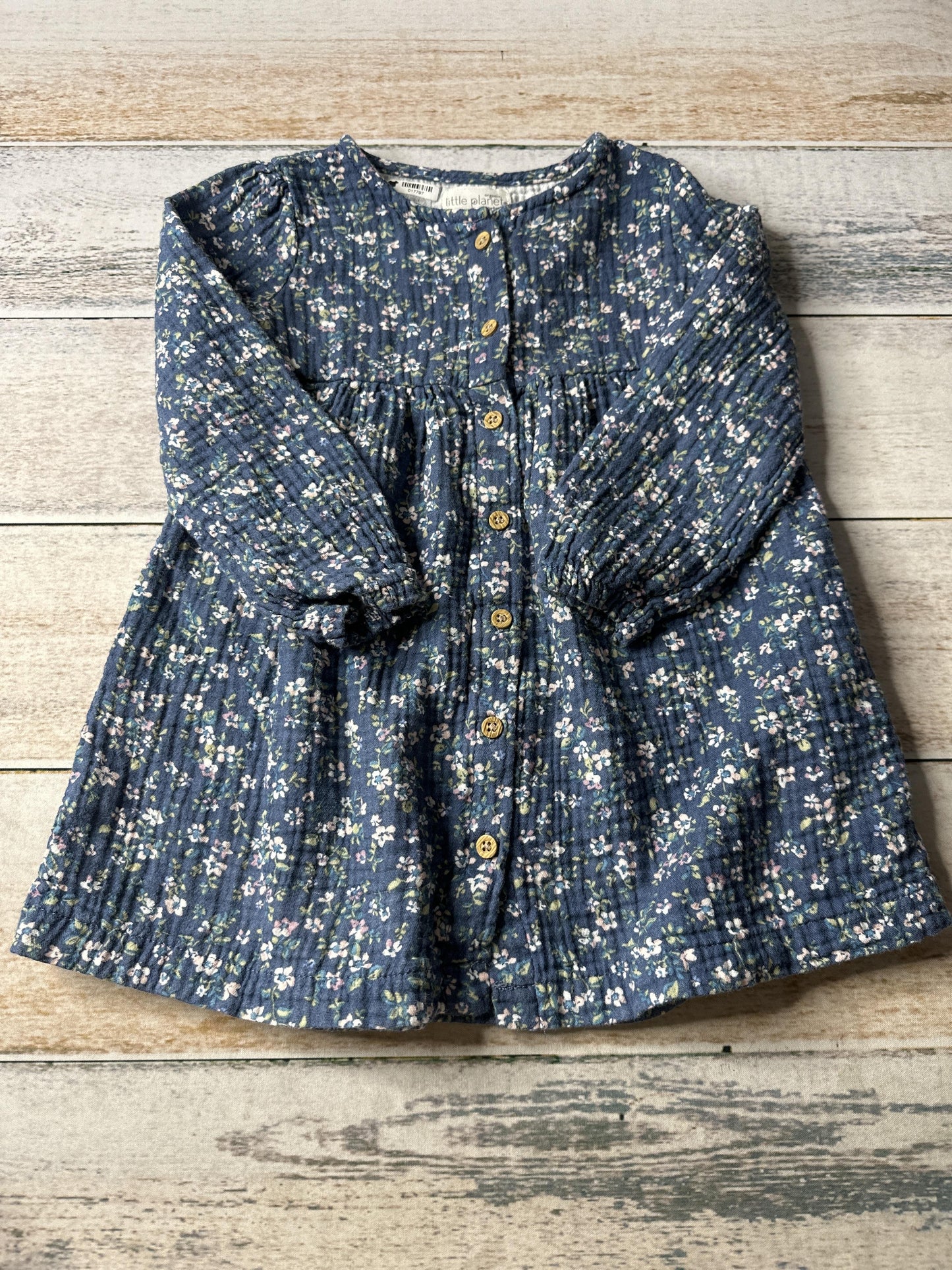 Little Planet Girls Light Blue Dress Size: 24 months Light Blue
