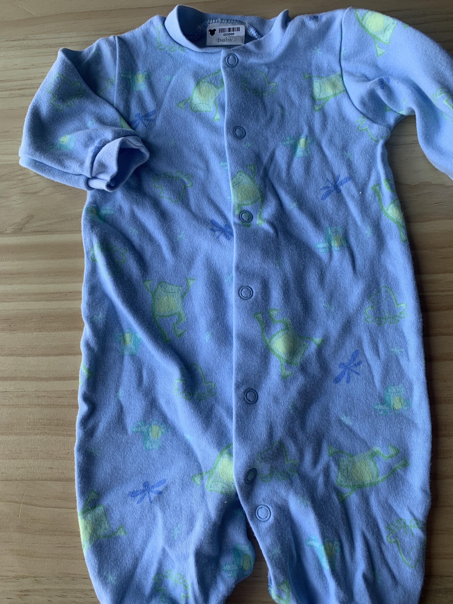 Boys light green | animals | Light Blue Pajamas Size: 6-12 months light green | animals | Light Blue