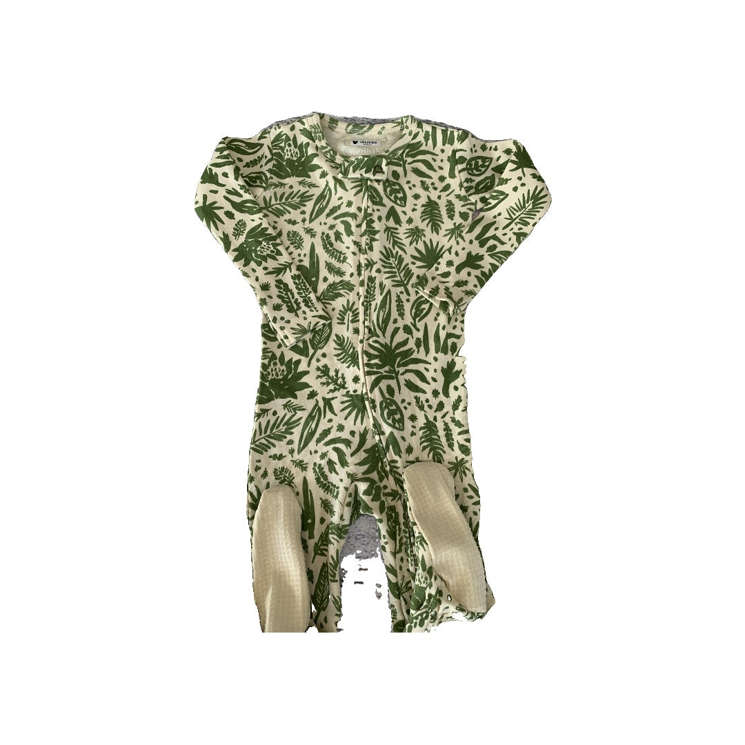 L’oved Baby Boys light green | cream | Flowers Pajamas Size: 9-12 Months light green | cream | Flowers