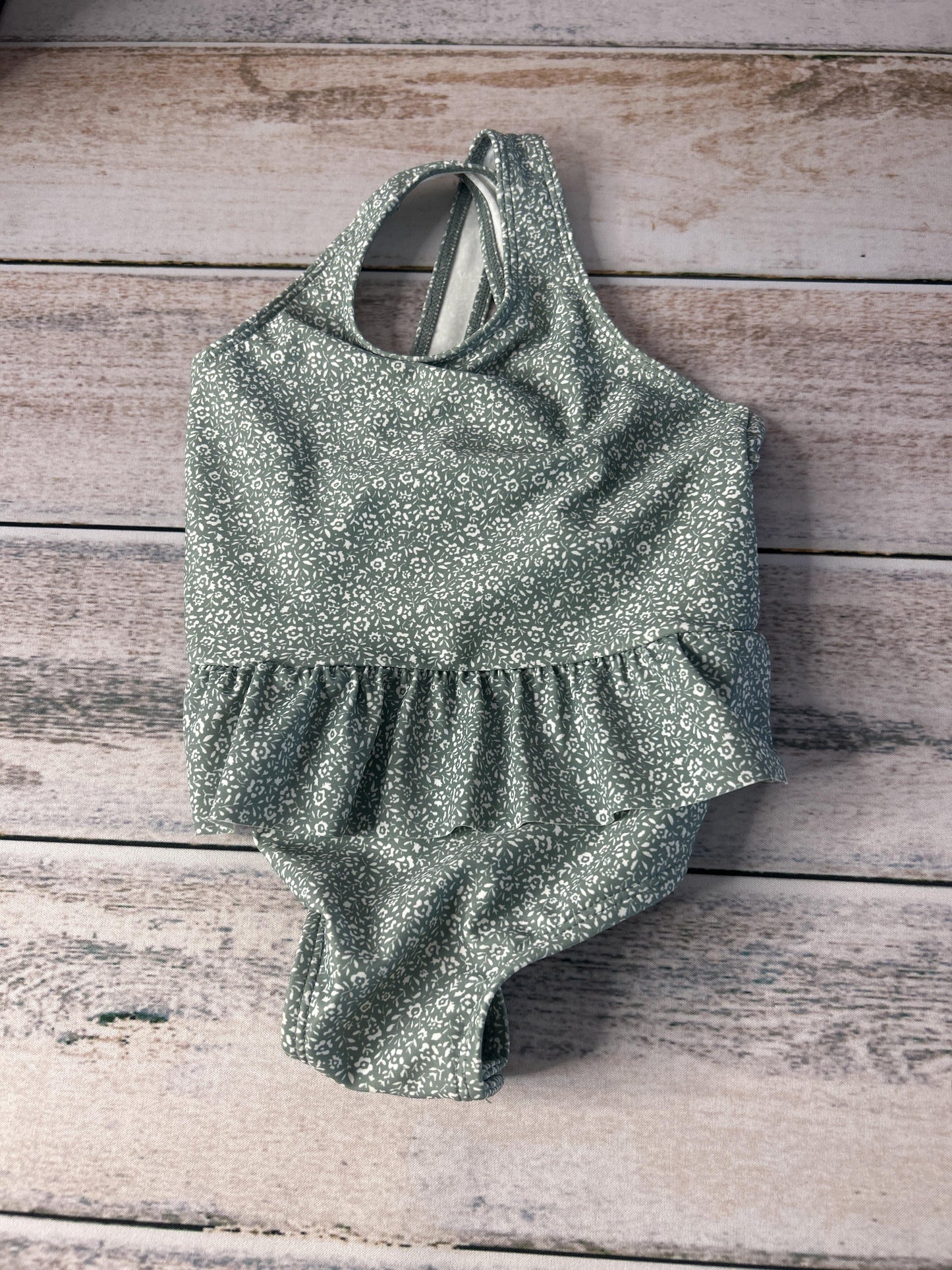 Unisex light green | Flowers Swimwear Size: 18 months light green | Flowers