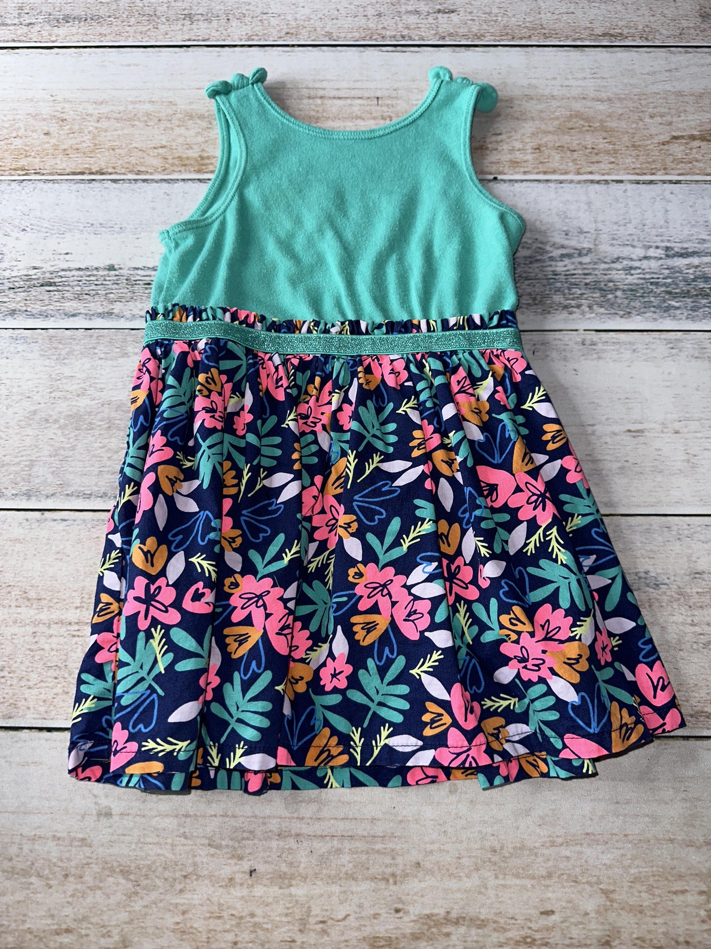 Cat & Jack Girls light green | Flowers Dress Size: 2T light green | Flowers