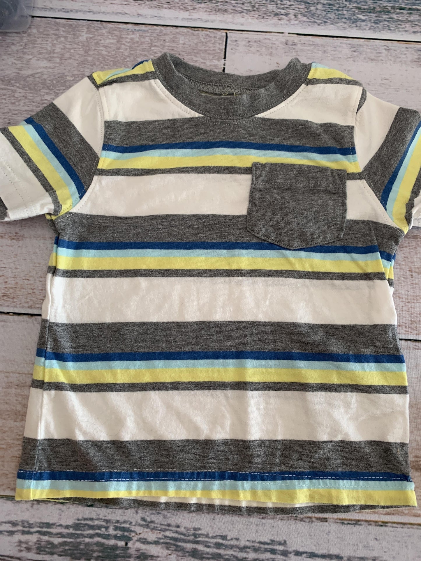 Carters Boys light green | Light Blue | Grey | Stripe | Retro T-Shirt Size: 18 months light green | Light Blue | Grey | Stripe | Retro