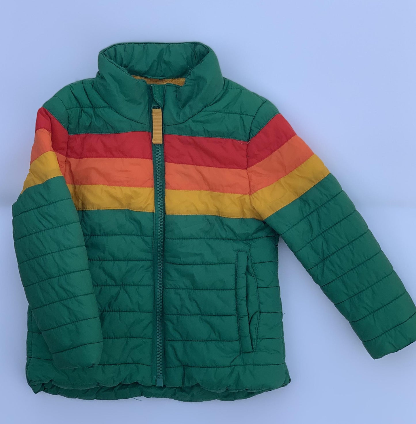 Cat & Jack Unisex light green | Red | Striped | Yellow | orange Jacket Size: 18 months light green | Red | Striped | Yellow | orange