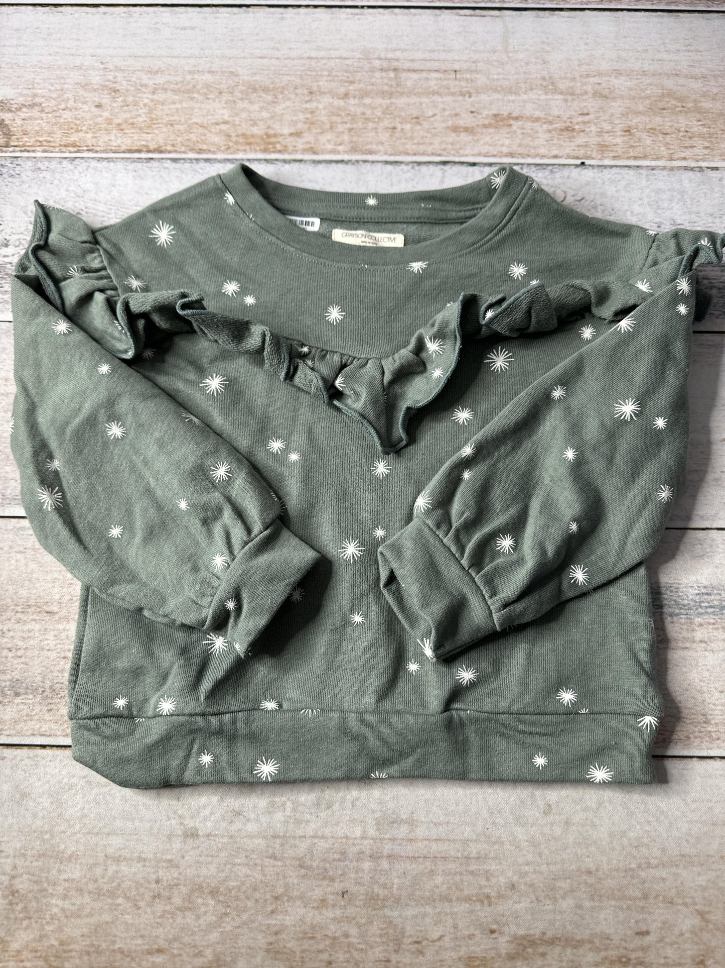 Grayson Collective Girls light green | Stars Sweater Size: 3T light green | Stars