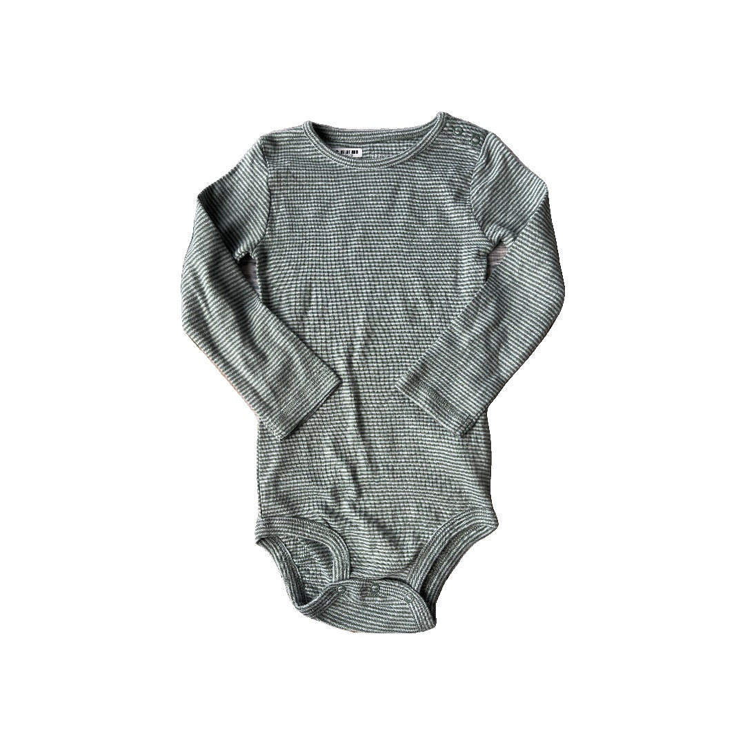 Little Planet Unisex light green | Stripe Onesie Size: 24 months light green | Stripe