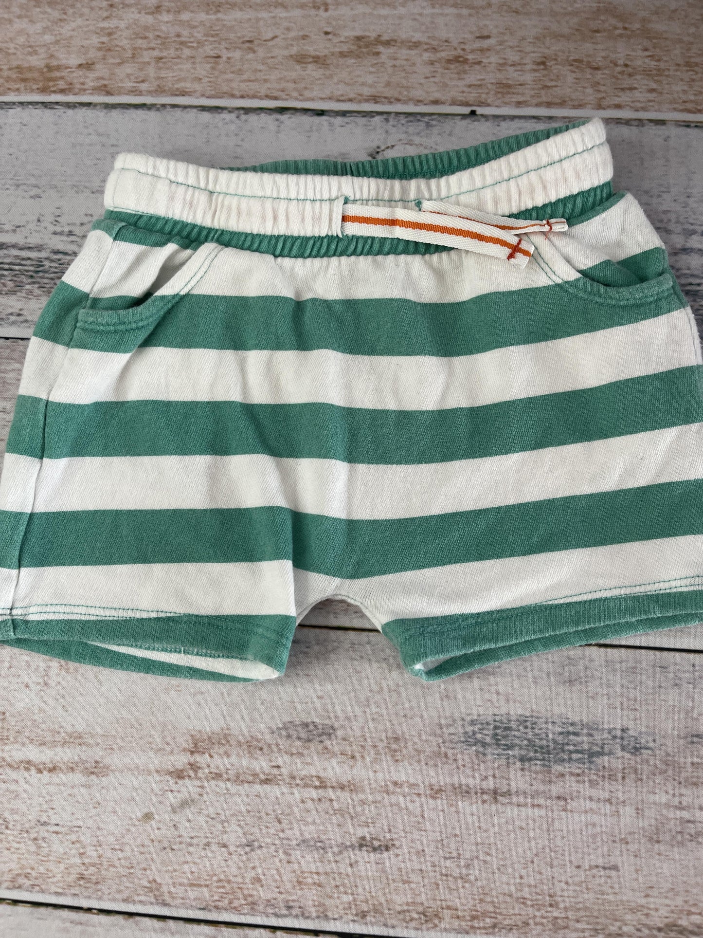Tucker + Tate Unisex light green | White | Stripe Shorts Size: 12 months light green | White | Stripe