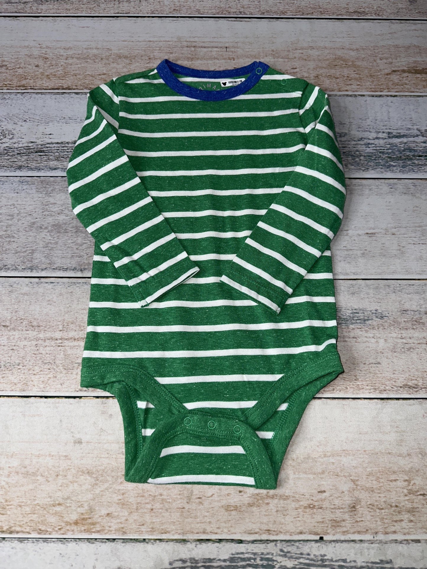 Primary Unisex light green | White | Stripe Onesie Size: 18-24 months light green | White | Stripe