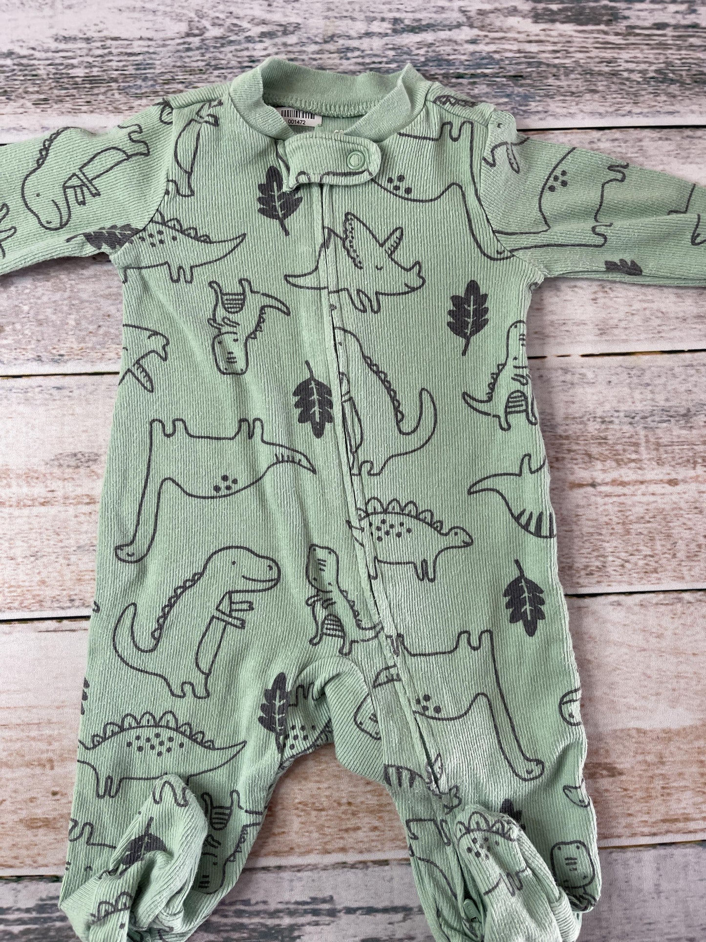 Carters Unisex light green Pajamas Size: 3 months light green