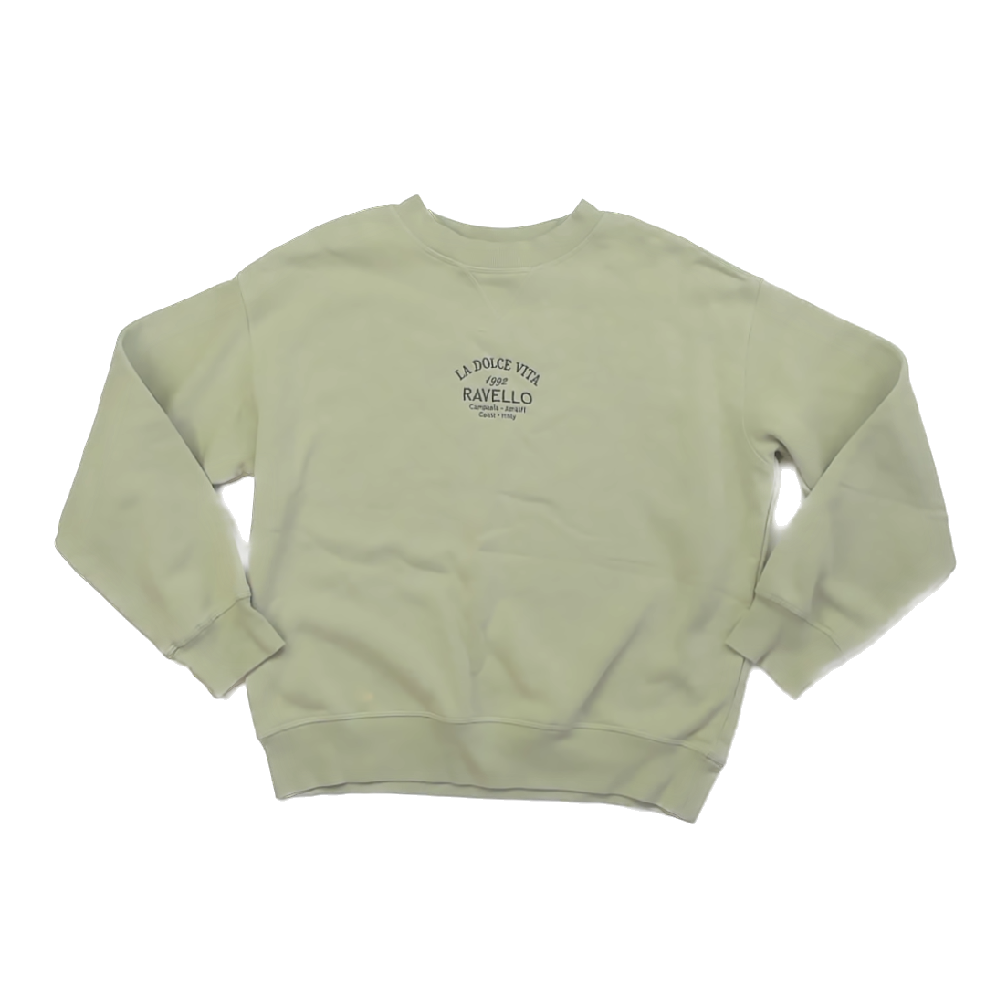 H&M Girls Light Green Sweatshirt Size: Adult S Light Green