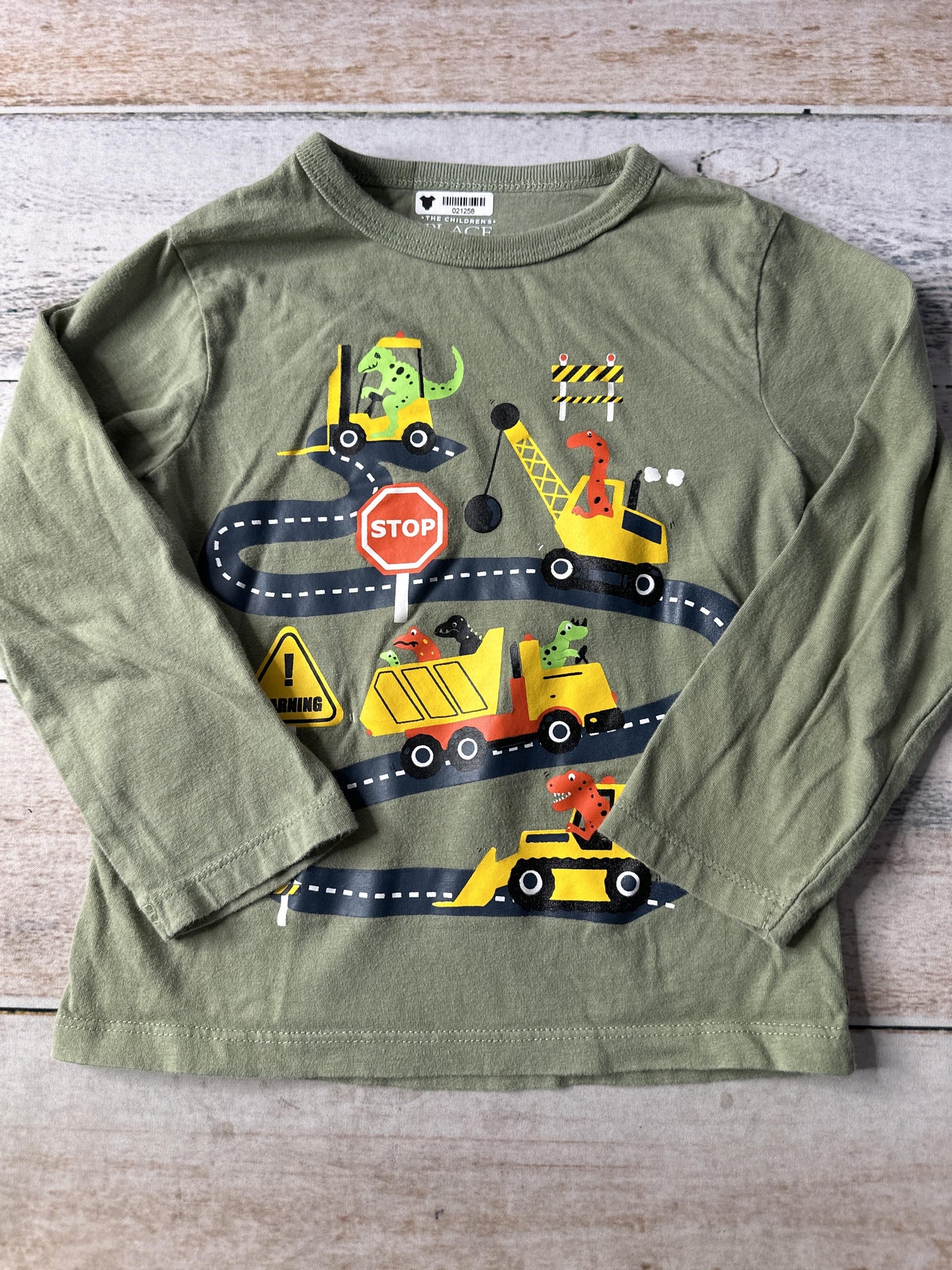 Children's Place Unisex light green Long Sleeve T-Shirt Size: 2T light green
