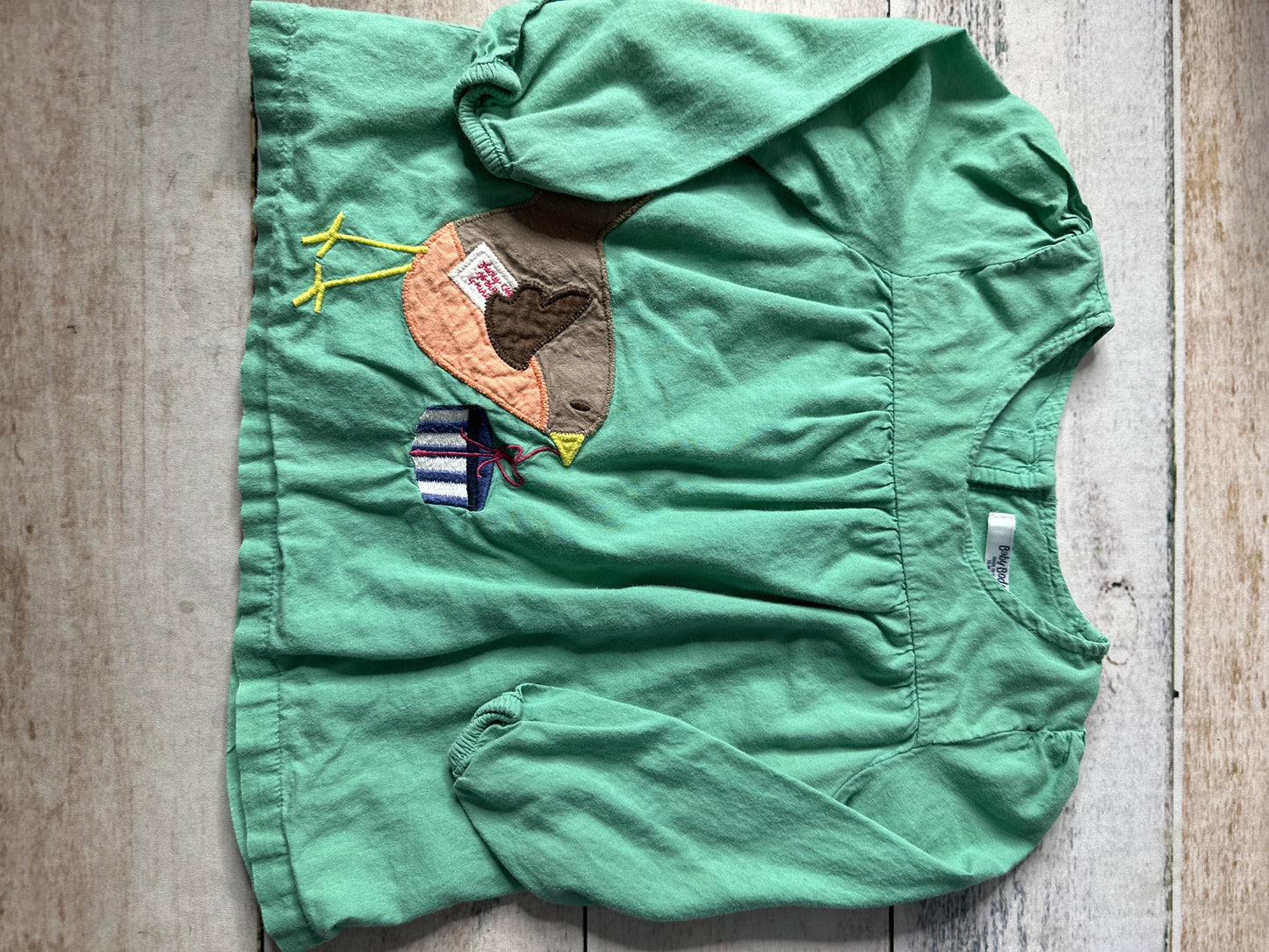 Mini Boden Unisex light green Long Sleeve T-Shirt Size: 12-18 months light green