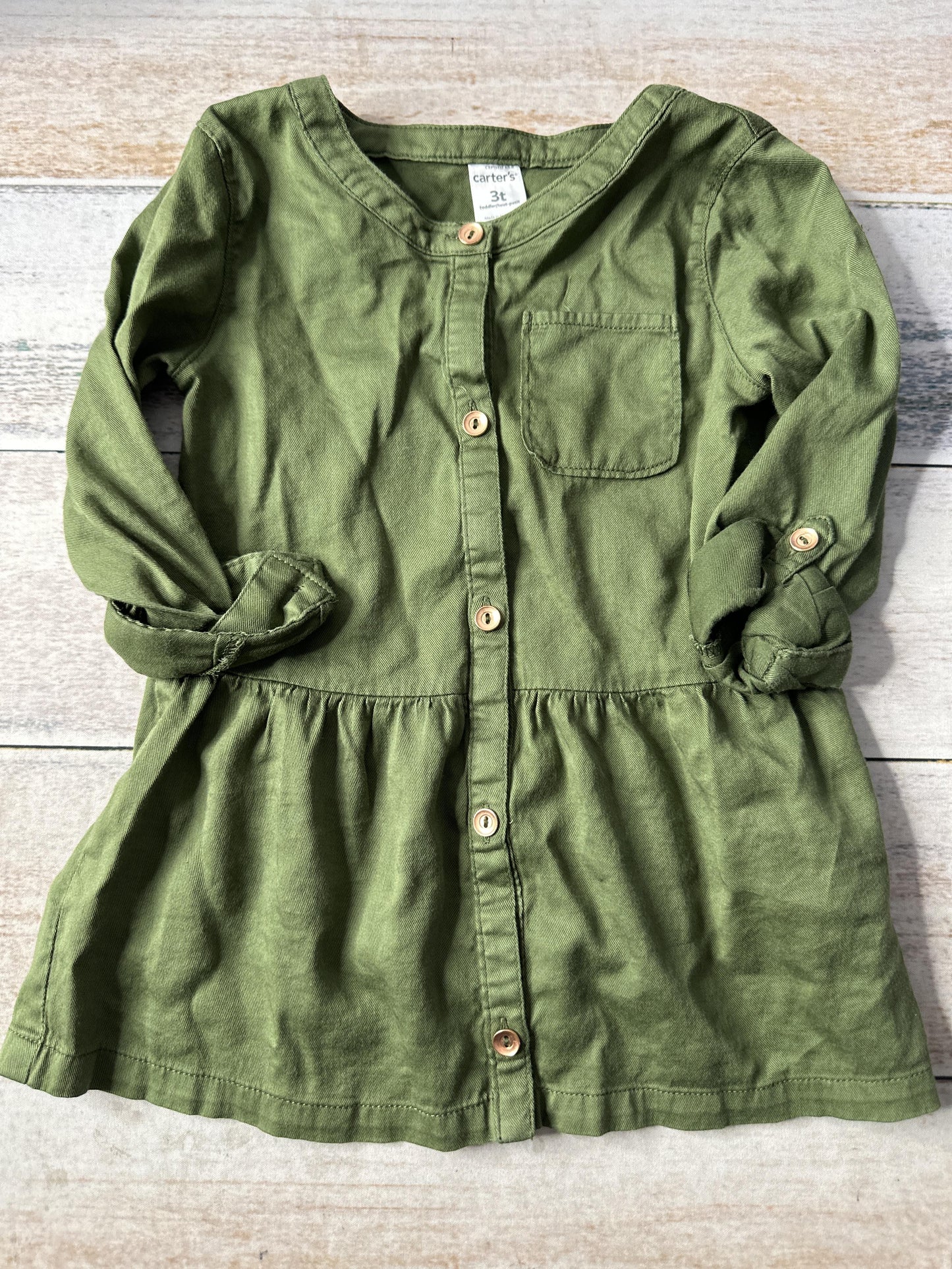 Carters Girls light green Long Sleeve T-Shirt Size: 3T light green