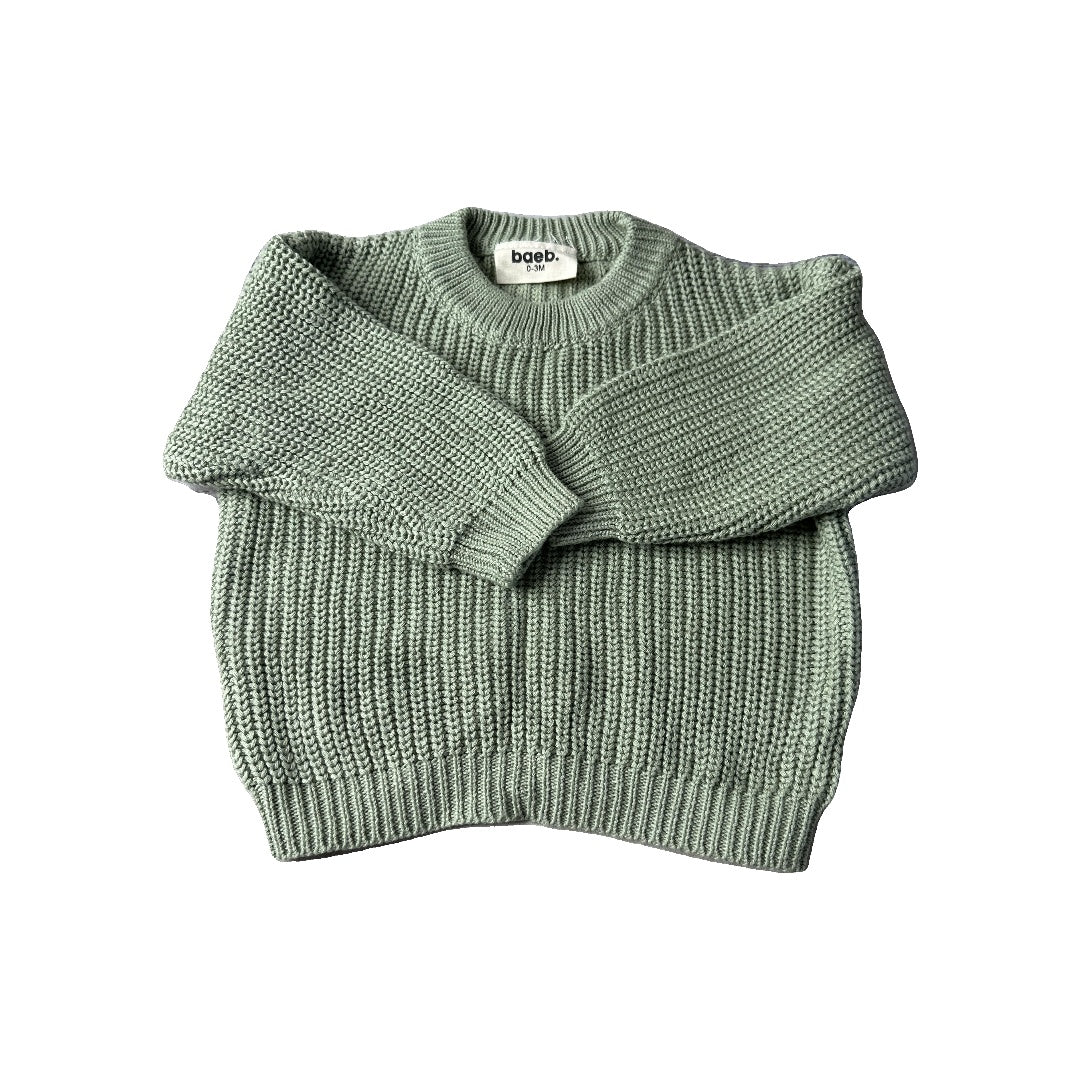 Baeb Basics Unisex light green Sweater Size: 0-3 months light green